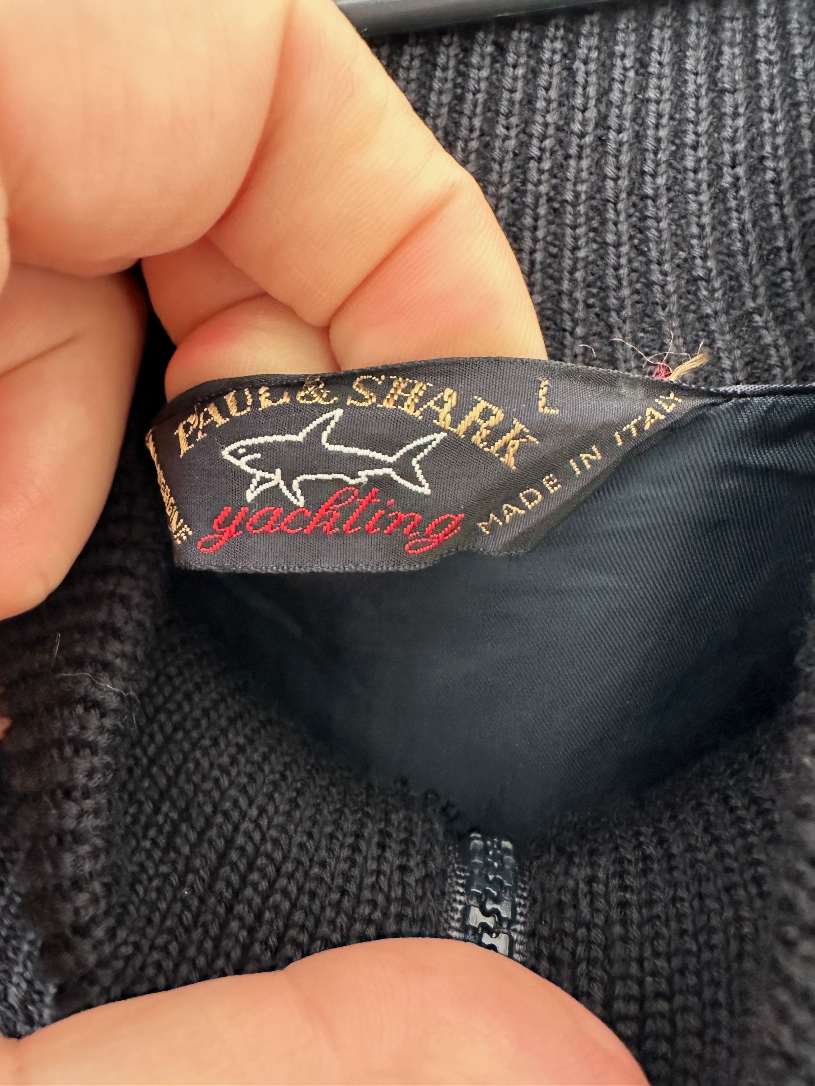 Paul & Shark Paul & Shark Yachting Wool Knit Jacket full zip dark blue Size US L / EU 52-54 / 3 - 5 Thumbnail