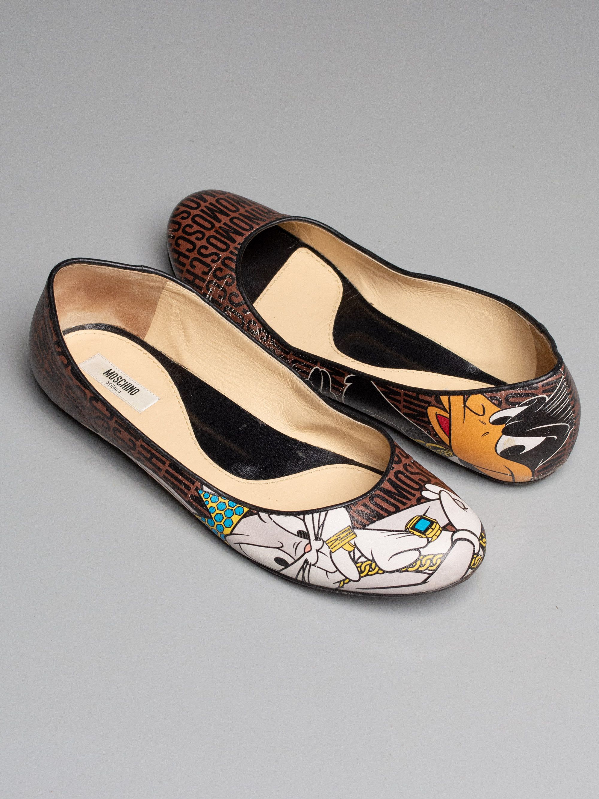 Moschino Moschino Jeremy Scott X Looney Tunes A/W 2015 leather flats Size US 10 / IT 40 - 1 Thumbnail
