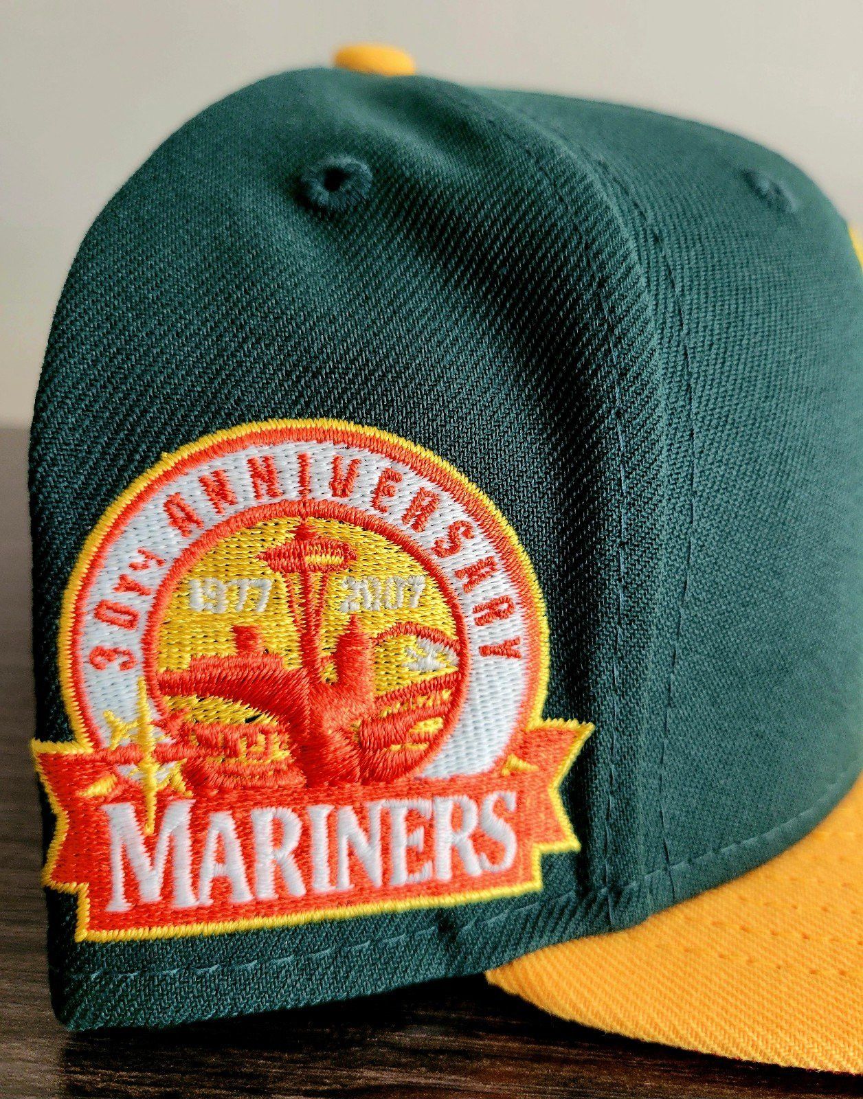 New Era *Firm* 7 3/4 Seattle Mariners Quack Pack New Era Fitted Hat Size ONE SIZE - 3 Thumbnail
