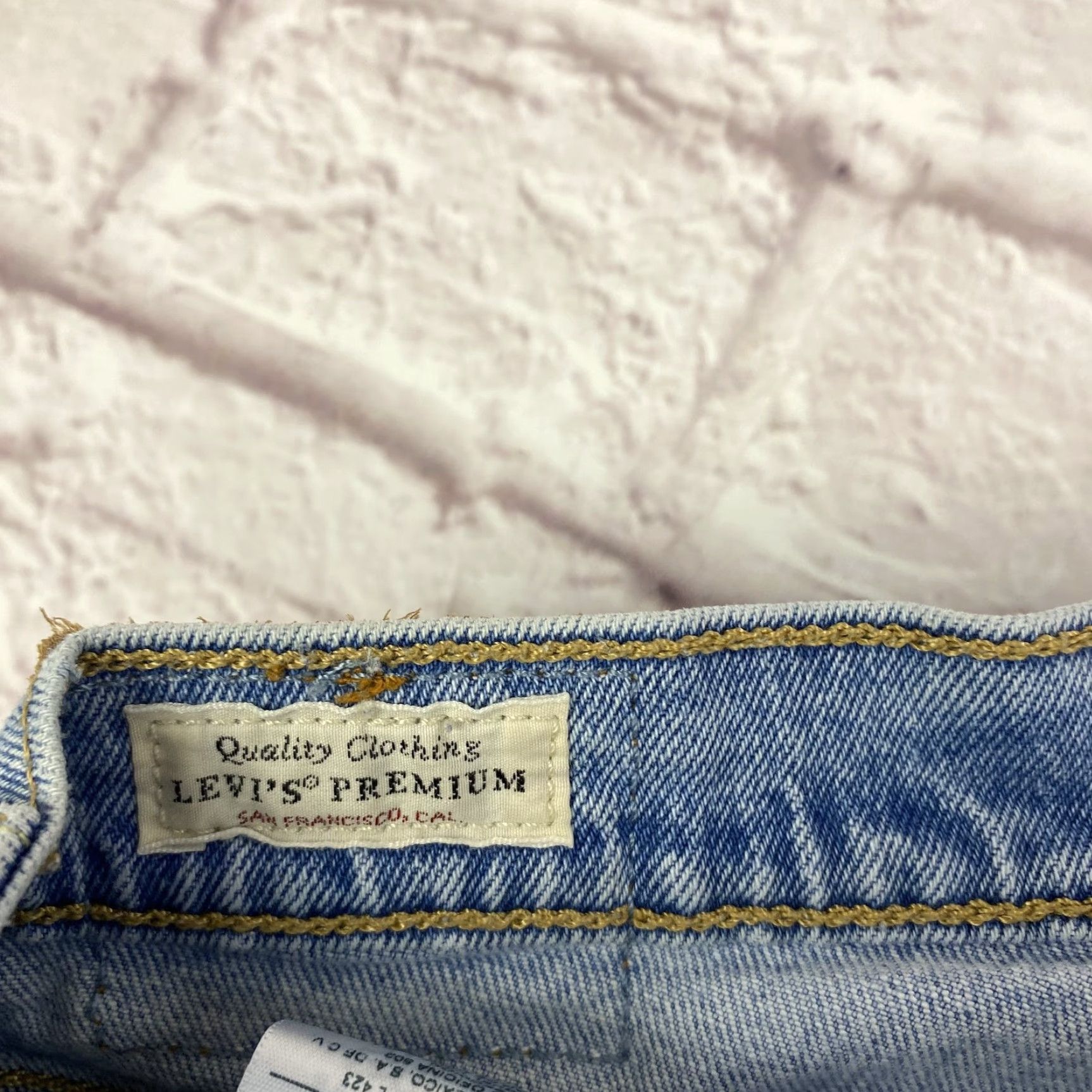 Levi's Levi's 501 Jeans Mens 26x26 Blue Denim Button Fly Straight Leg Premium 501 S Size US 26 / EU 42 - 6 Thumbnail
