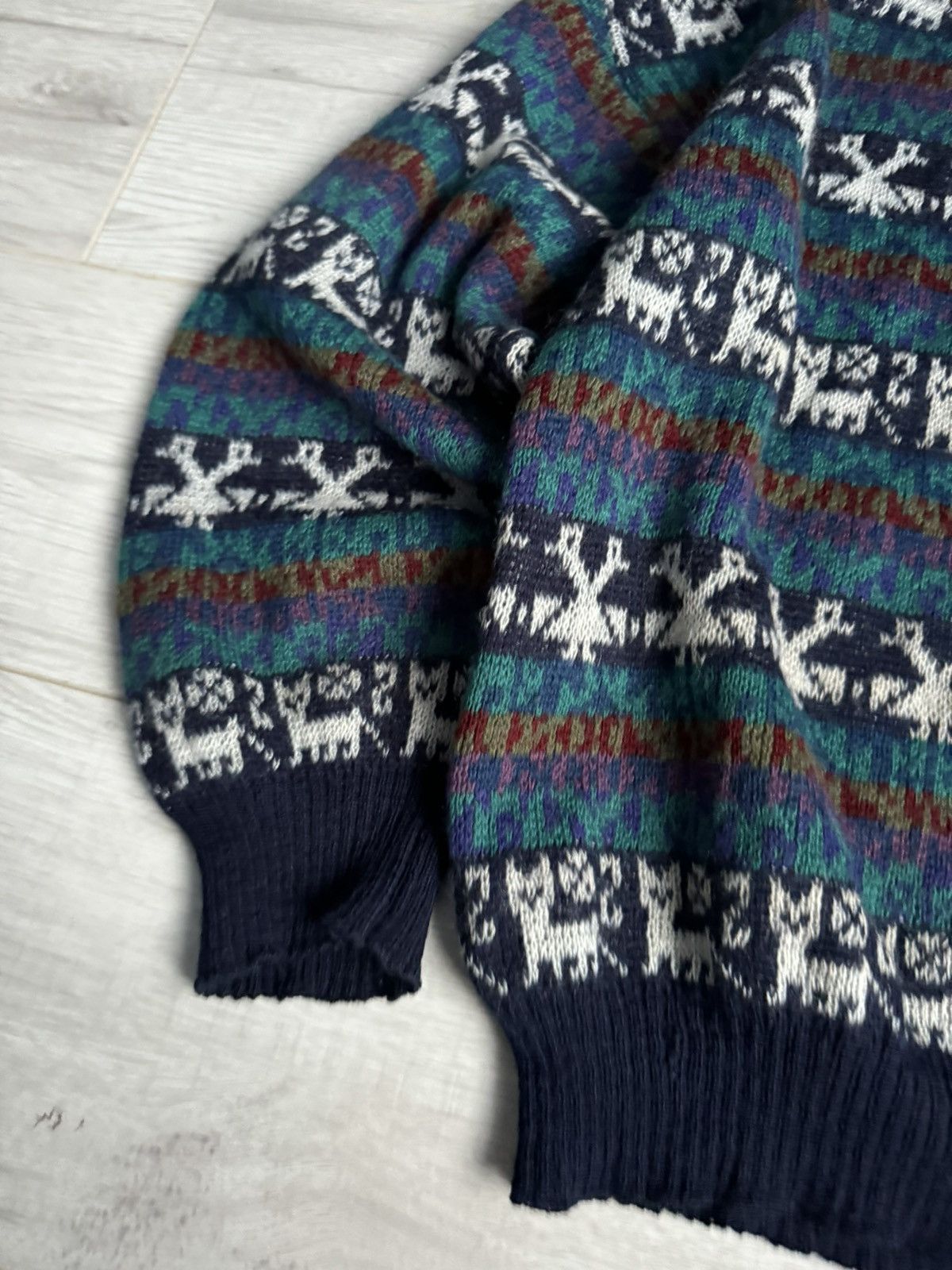 Puma × Vintage Vintage Puma Wool Sweater made in Italy Aztec Navajo style Size US M / EU 48-50 / 2 - 3 Thumbnail