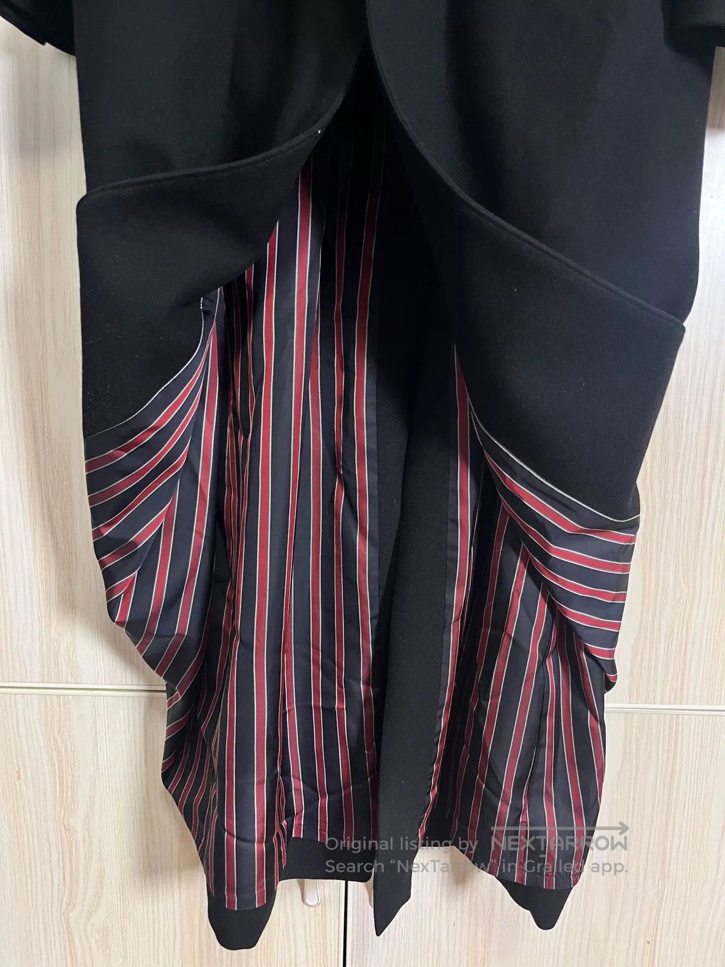 Yohji Yamamoto Yohji Yamamoto Black Striped Coat. Size US XL / EU 56 / 4 - 6 Thumbnail