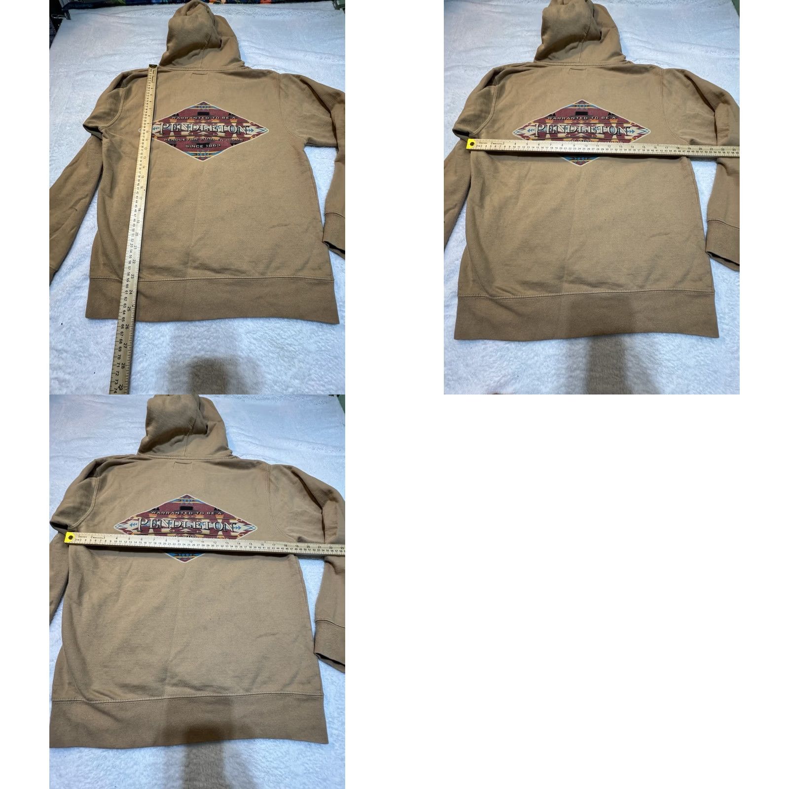 Pendleton Pendleton Woolen Mills Hoodie Mens S Pullover Aztec Graphic Tan Sweatshirt Size US S / EU 44-46 / 1 - 9 Thumbnail