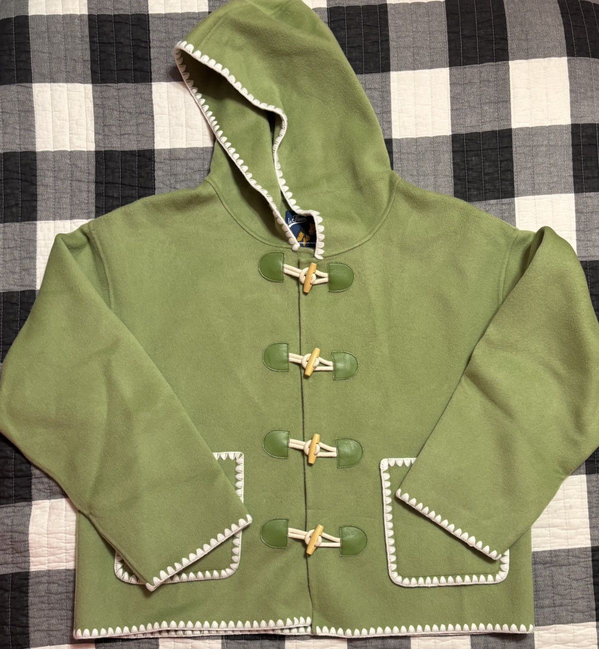 Golf le Fleur Golf Le Fleur Green Blanket Hoodie Size US S / EU 44-46 / 1 - 1 Thumbnail