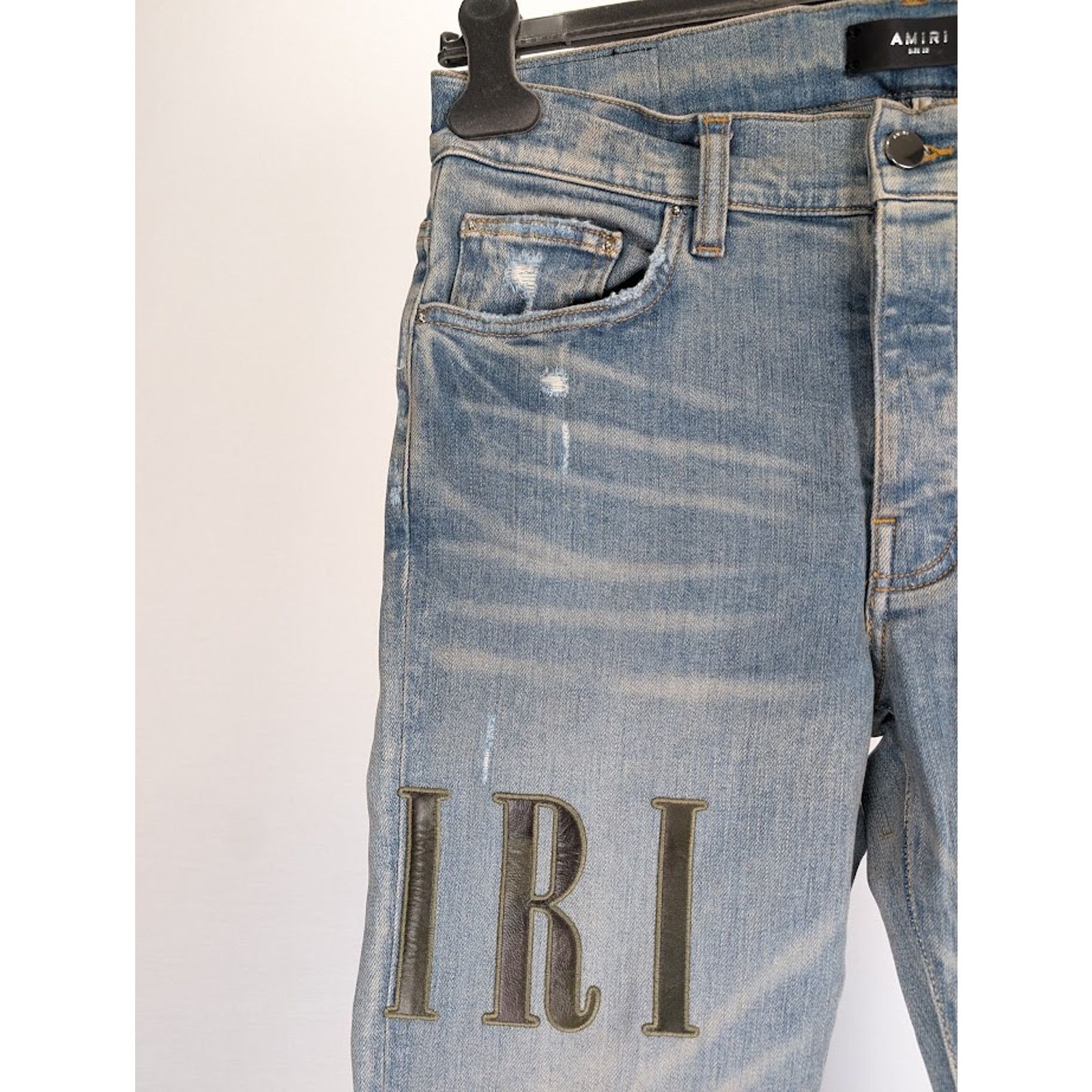 Amiri o1rshd1 Q:2 / Core Applique Jeans in Clay Indigo Size US 29 - 6 Thumbnail