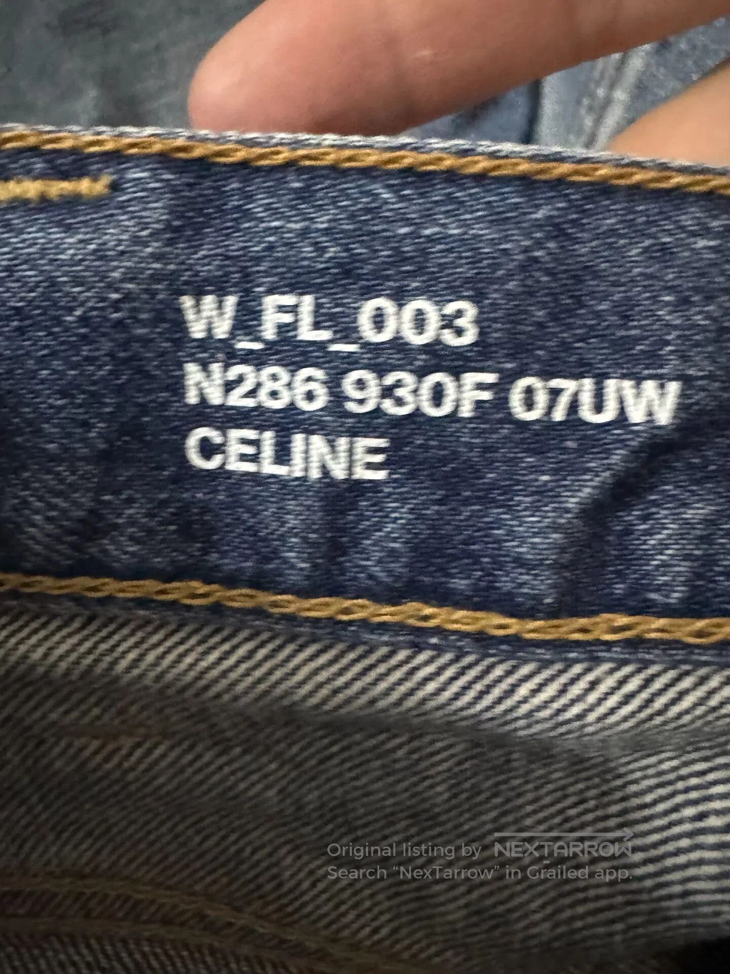 Celine celine chain detail denim pants. Size 27" / US 4 / IT 40 - 3 Thumbnail