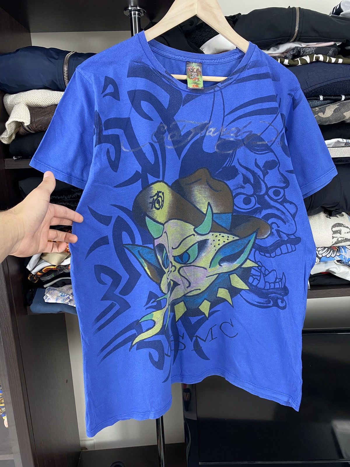 Christian Audigier × Ed Hardy × Vintage Ed Hardy Vintage Tee Size US L / EU 52-54 / 3 - 2 Thumbnail