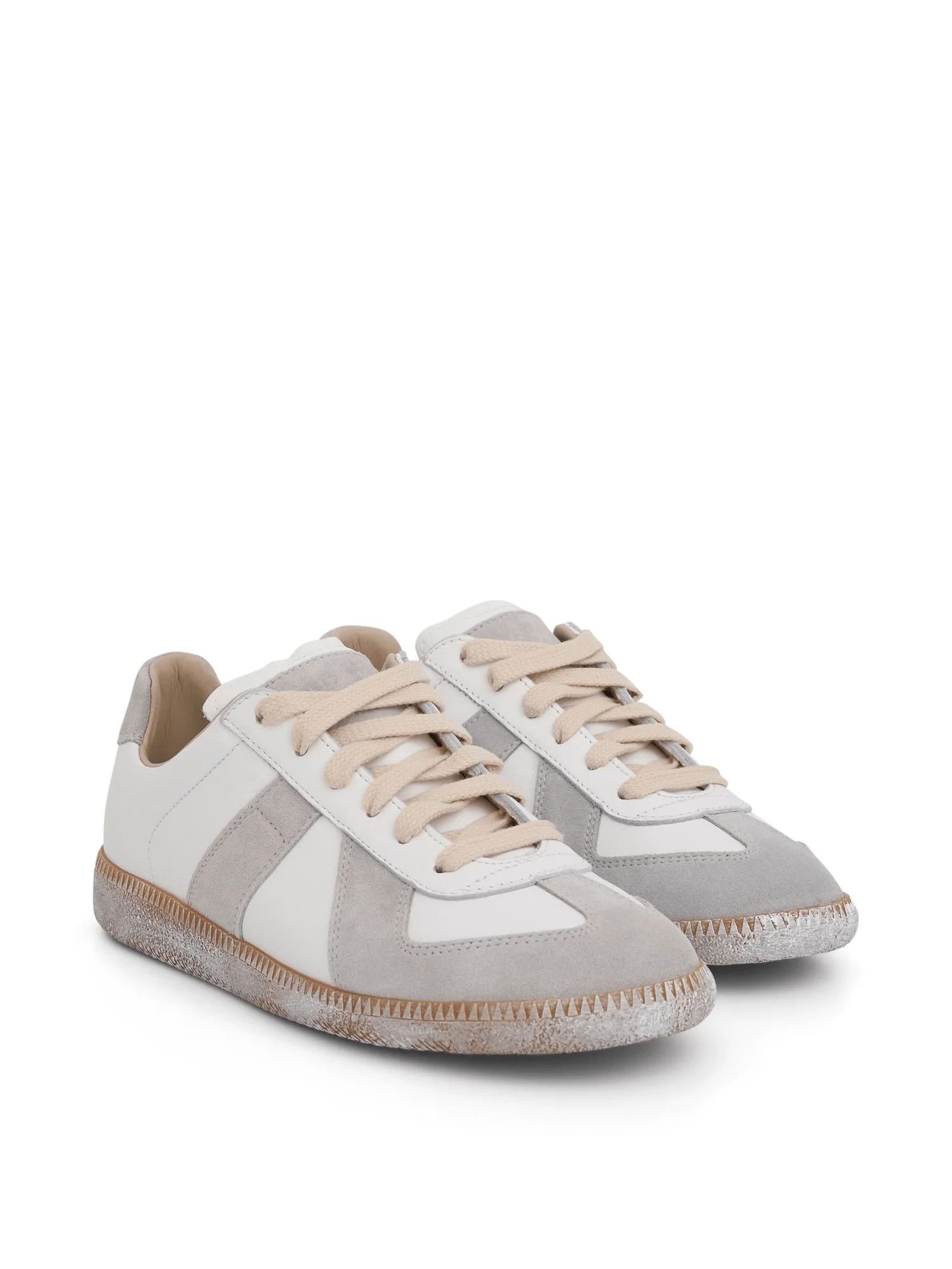 Maison Margiela o1w1db10725 Replica Low-Top Sneakers in Off White Size US 10 / IT 40 - 2 Thumbnail