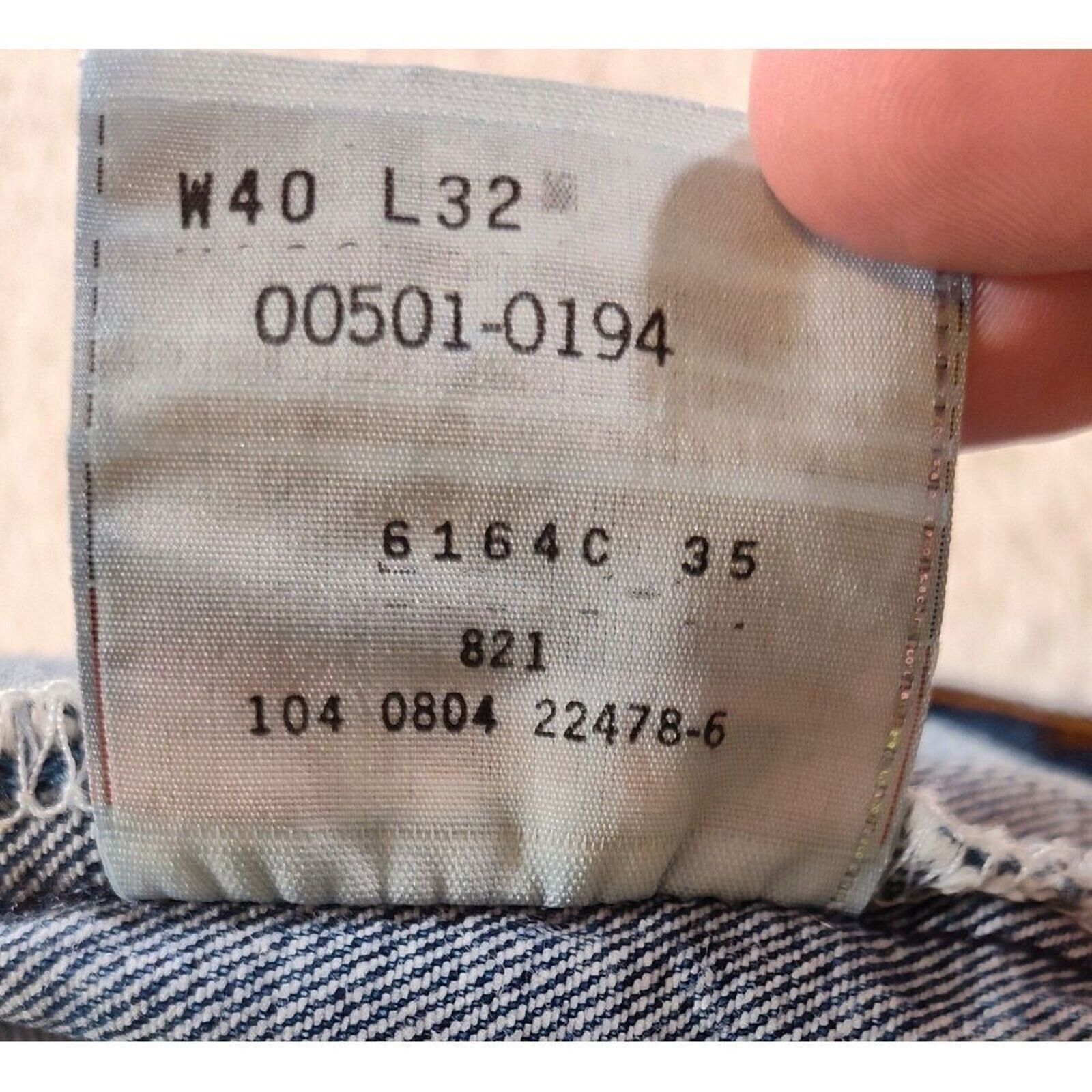 Levi's Levis 501 Vintage 1994 Jeans Men 40x32 Blue Button Fly Size US 40 / EU 56 - 13 Thumbnail