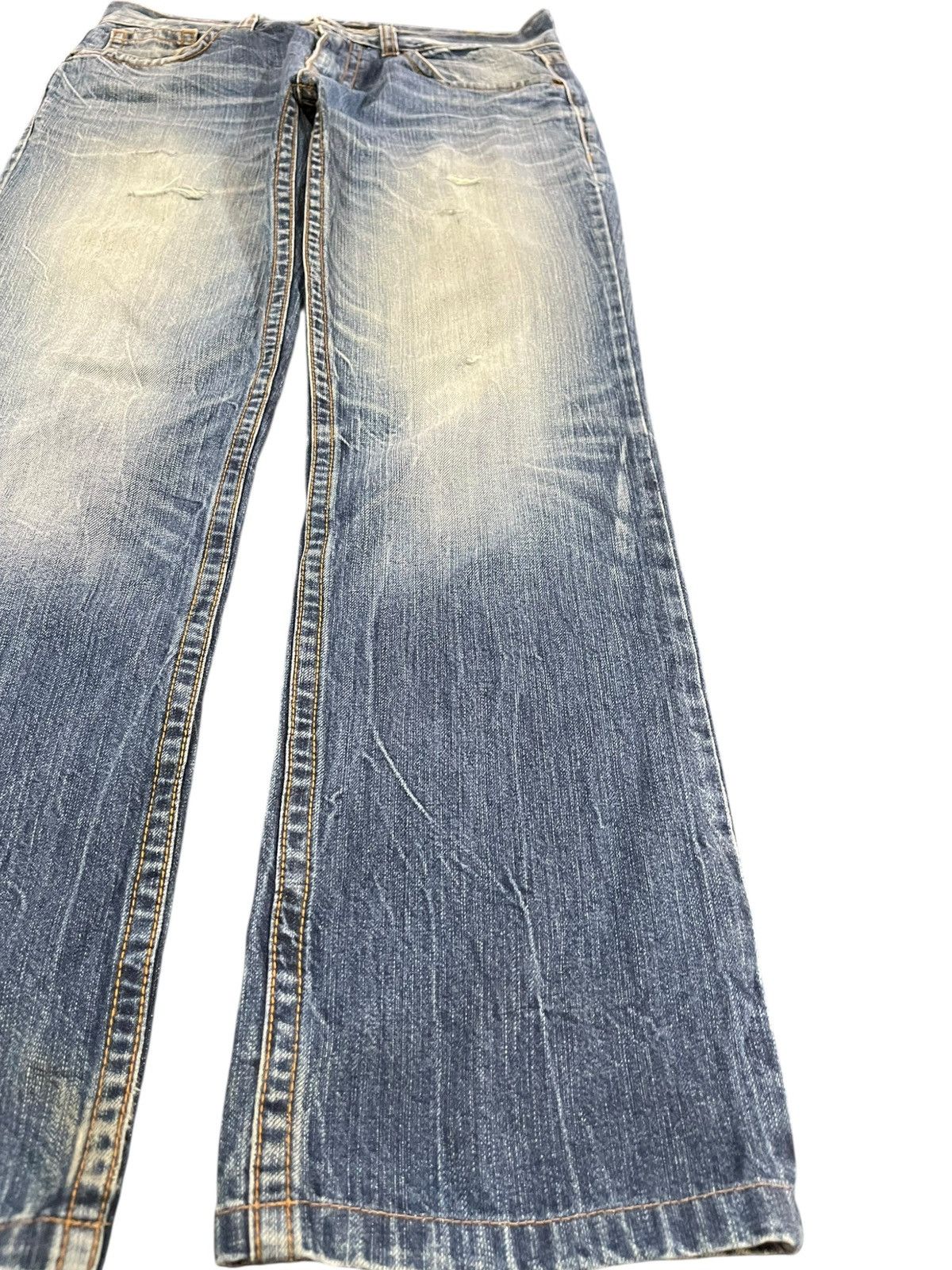 POST ARCHIVE FACTION (PAF) Vintage Clouds72 Studded Skull Patches Denim Size US 33 - 5 Thumbnail