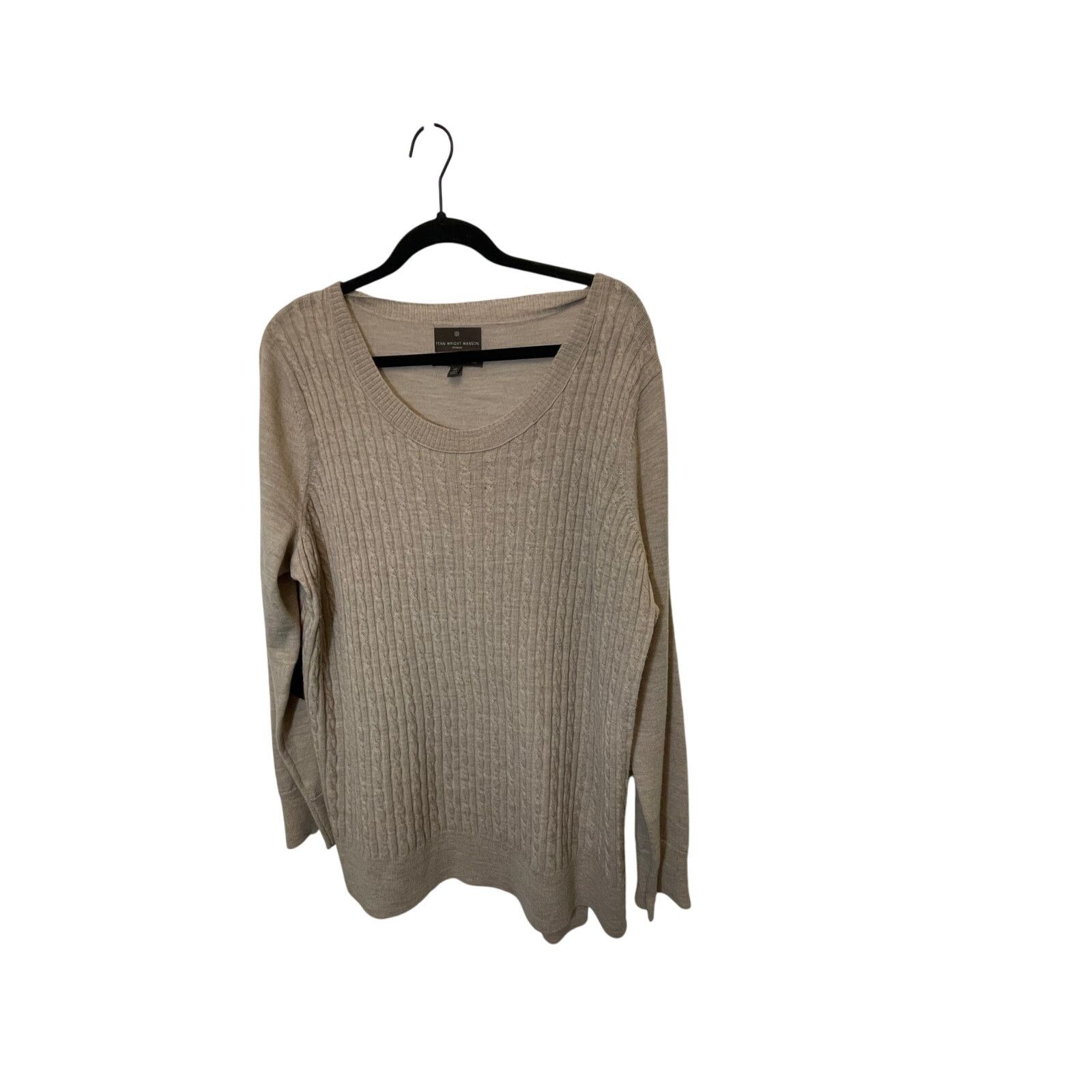 Other Fenn Wright MansonM Brown Merino Wool Preppy Sweater 2X Size XXL / US 16-18 / IT 52-54 - 1 Thumbnail