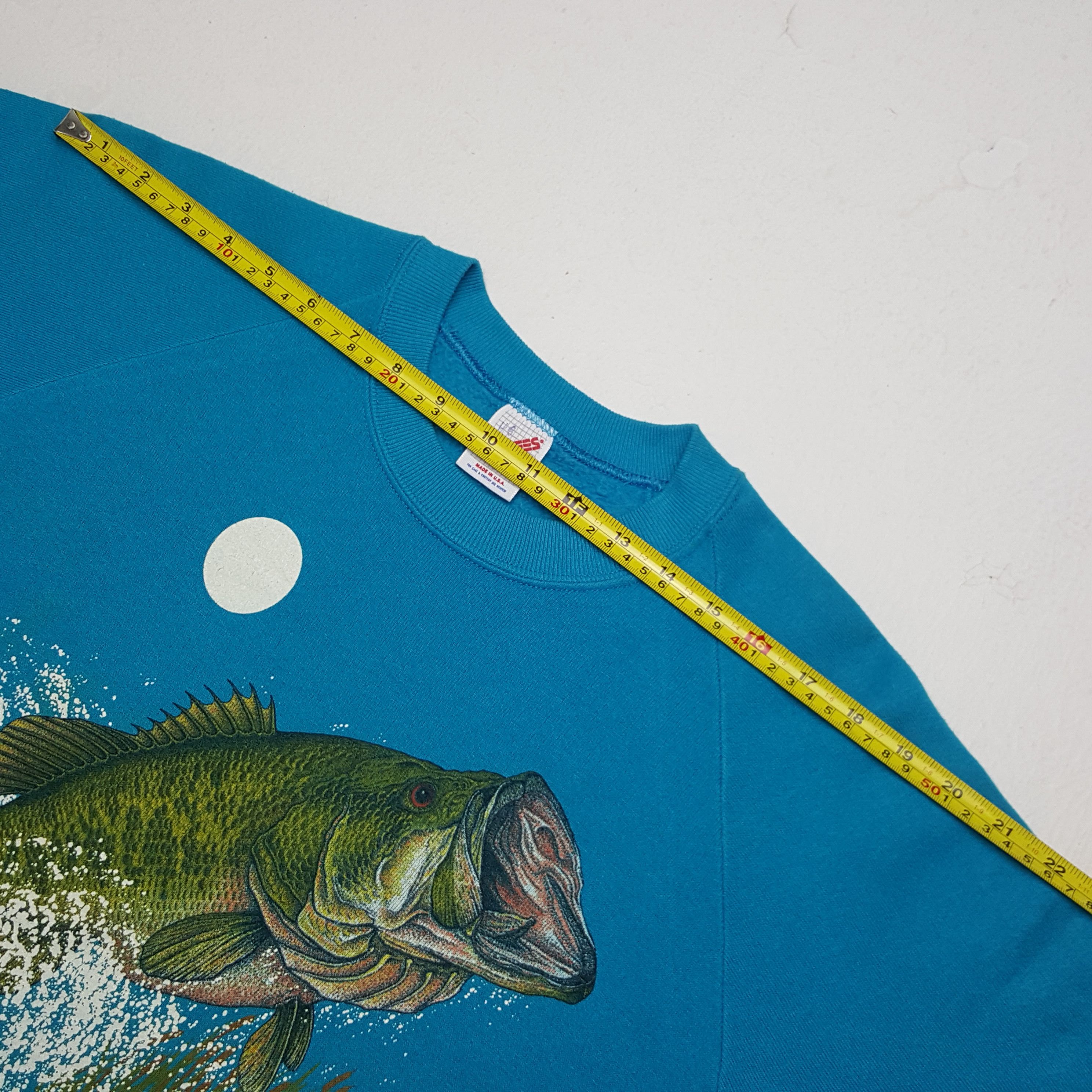 Vintage Vintage Fish Art American Fishing Style Sweatshirt Size US M / EU 48-50 / 2 - 5 Thumbnail