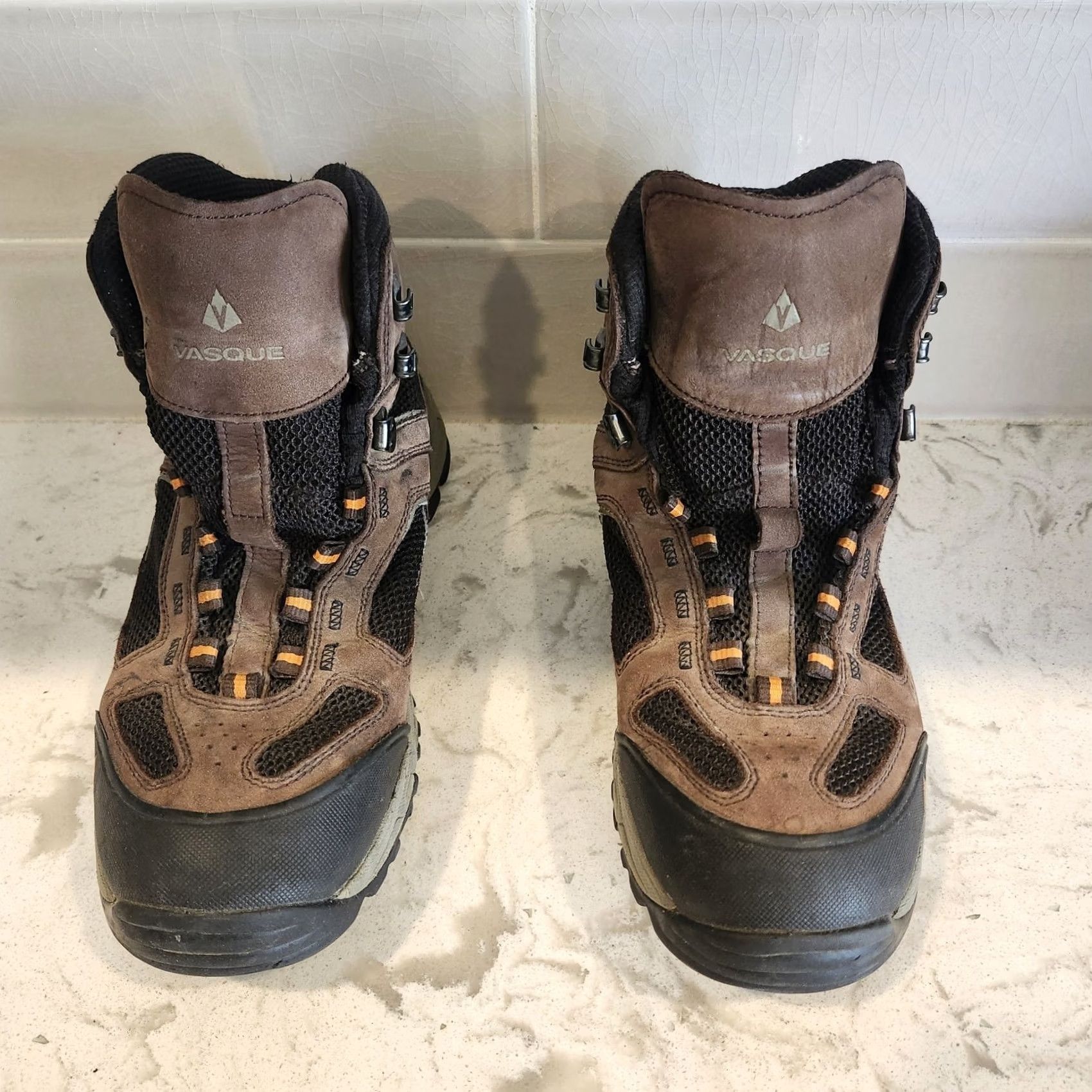 Vasque Vasque Gore Tex Hiking Boots Mens 9M Brown Waterproof Trail Outdoor NO SHOELACES Boots Mens Brown Gore Tex Hiking Boots Size US 8 / EU 41 - 6 Thumbnail