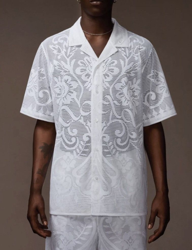 image of Drake x Nike Nocta Drapers Button Up Shirt White Size Xlarge New, Men's