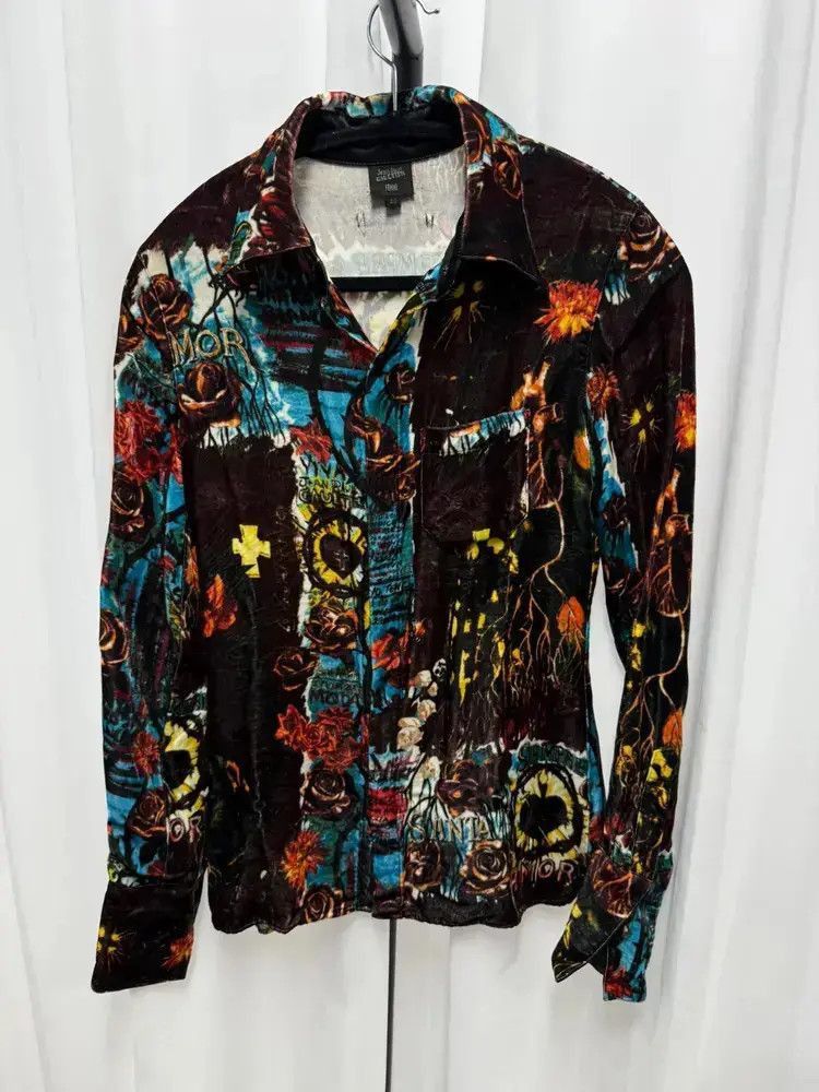 Jean Paul Gaultier Sz 40 Jean Paul Gaultier Silk Painting Shirt Size US S / EU 44-46 / 1 - 1 Thumbnail