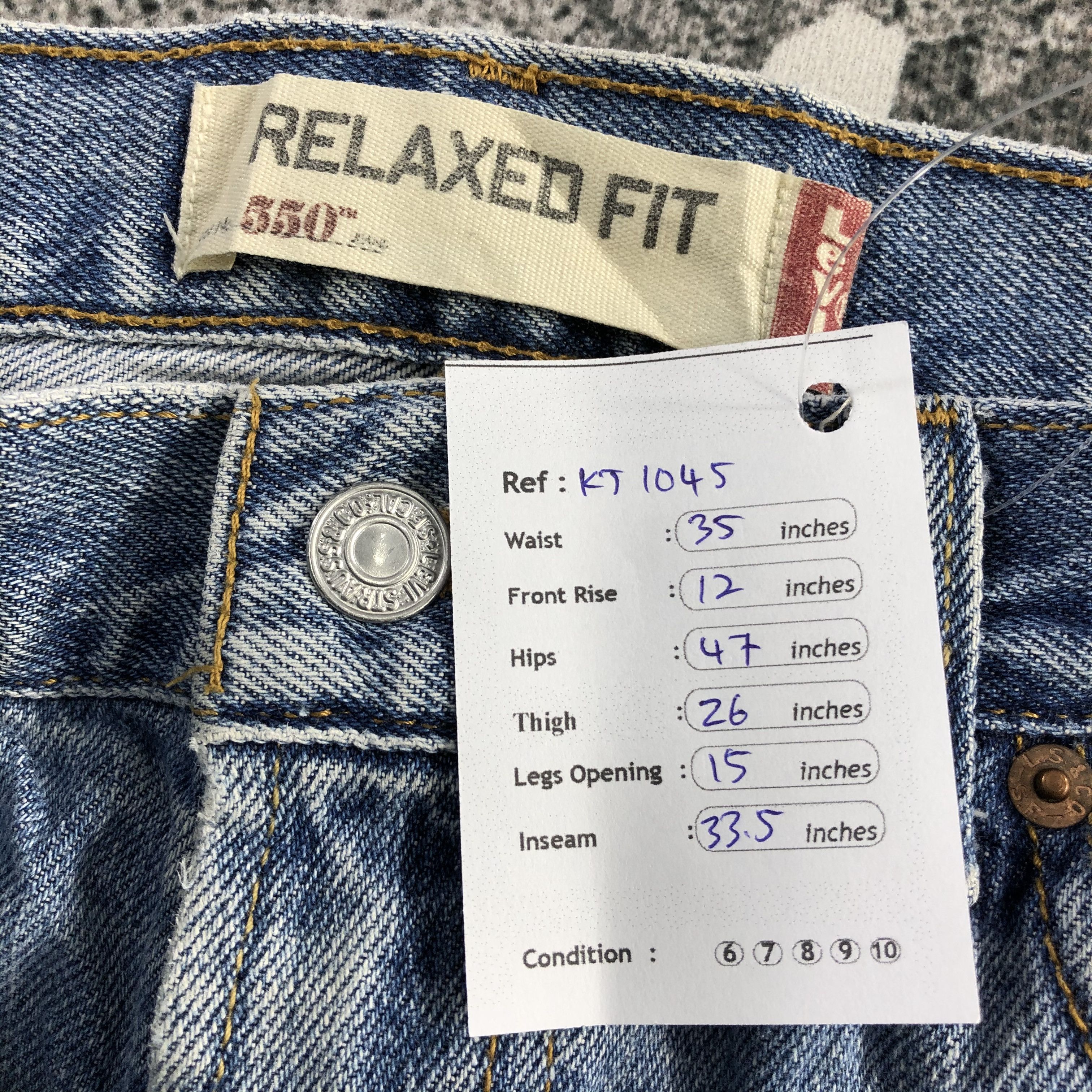 Levi's Vintage Levi's 550 Jeans Relaxed Fit Denim KJ1045 Size US 35 - 15 Thumbnail
