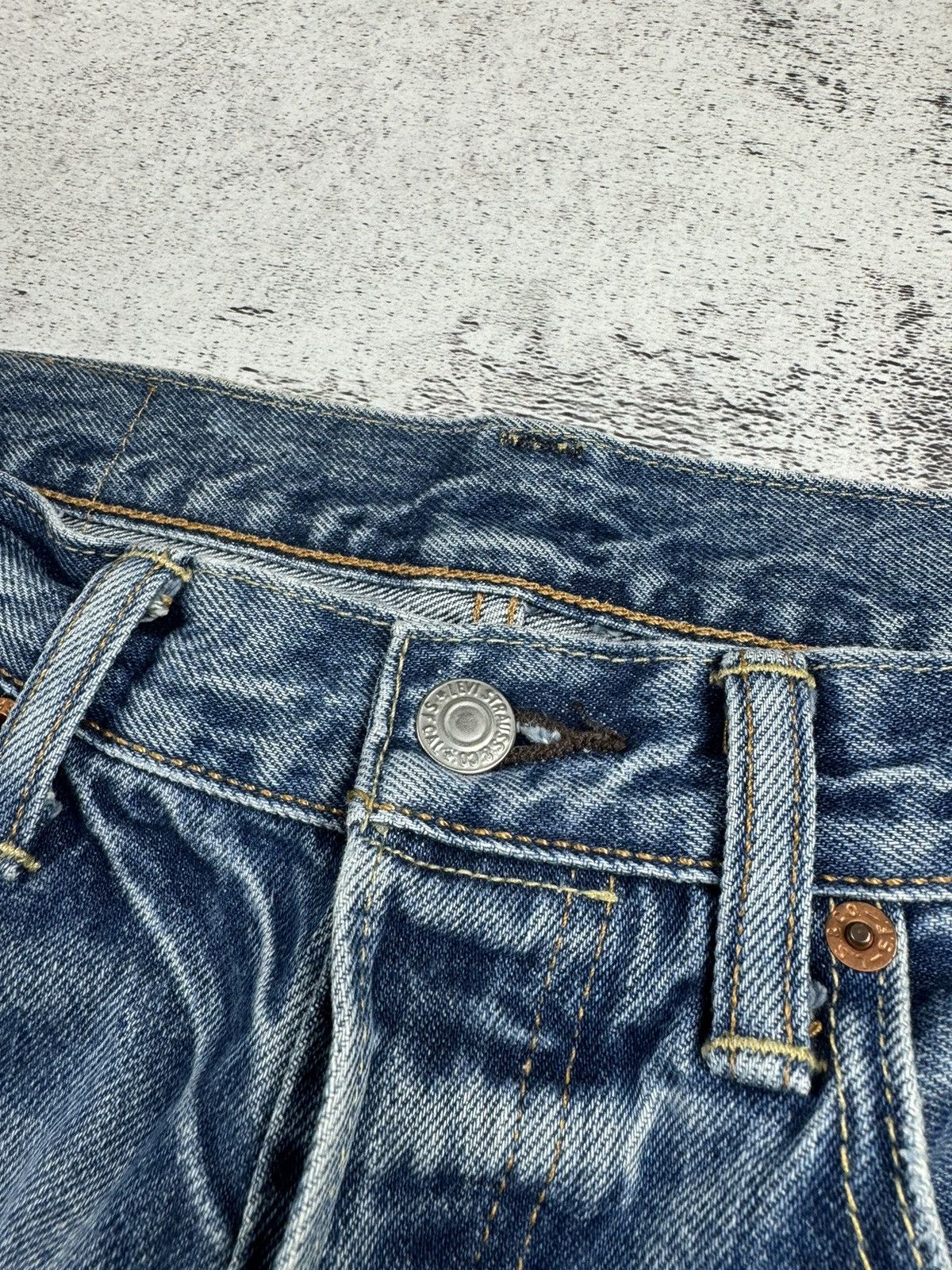 Levi's Vintage Levis 501 Distressed Y2K Avant Garde Pants Jeans Size US 30 / EU 46 - 9 Thumbnail