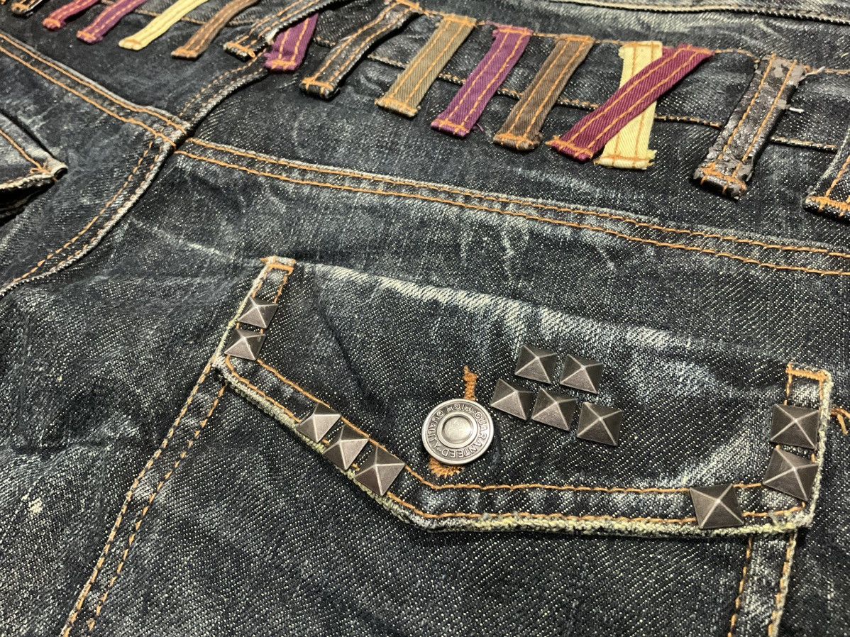 Beauty Beast 🔥 Y2K Nylaus Jeans Double Waist Studded Zippers Denim LGB Size US 32 / EU 48 - 10 Thumbnail