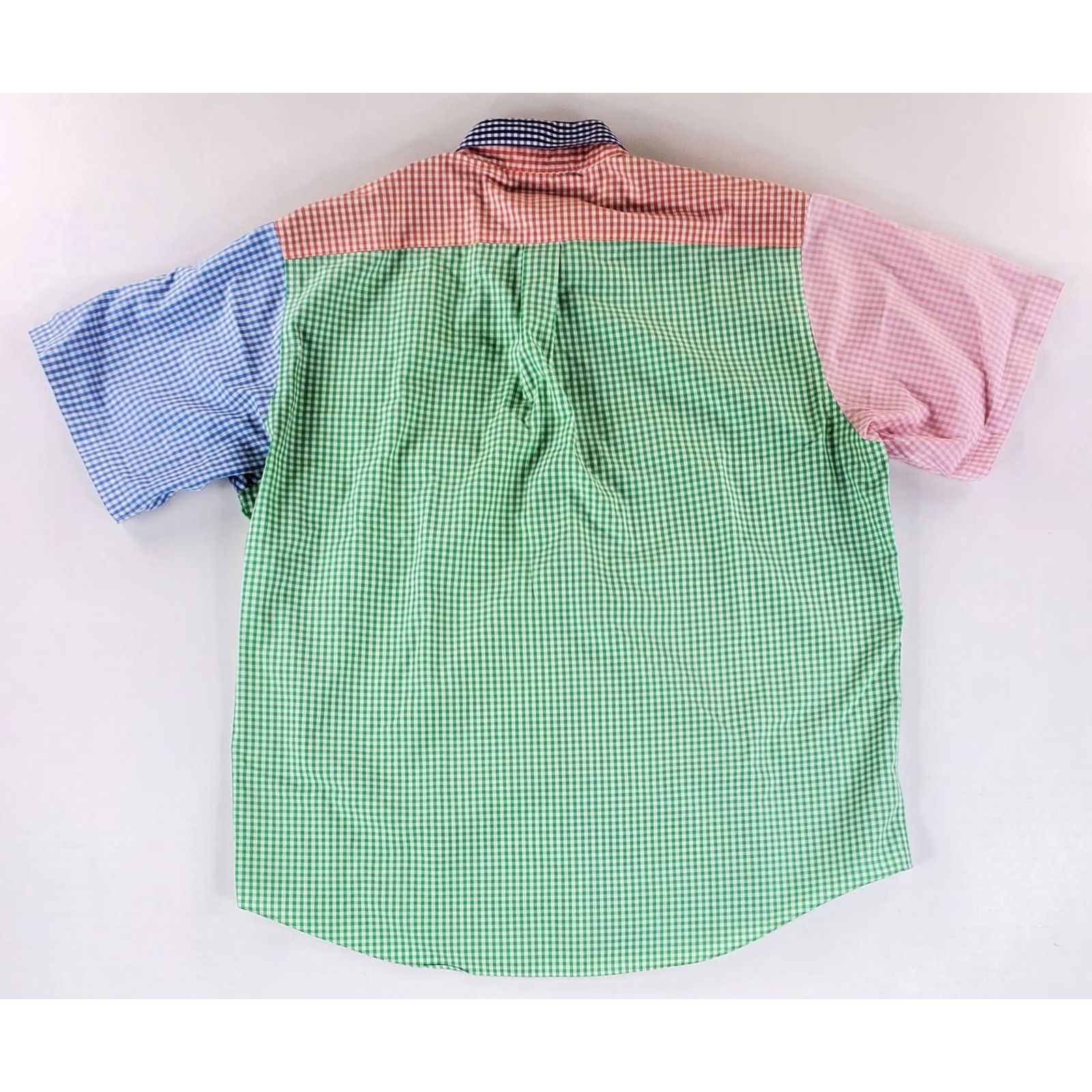 Brooks Brothers Brooks Brothers Shirt Short Sleeve Color Block Check Plaid Multicolor Mens XL Size US XL / EU 56 / 4 - 3 Thumbnail