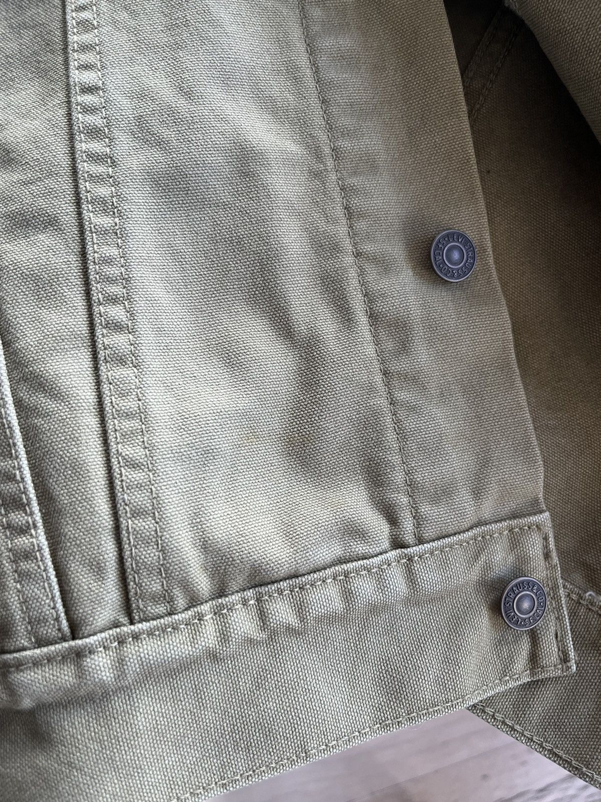 Levi's Green Trucker Jacket Size US L / EU 52-54 / 3 - 7 Thumbnail