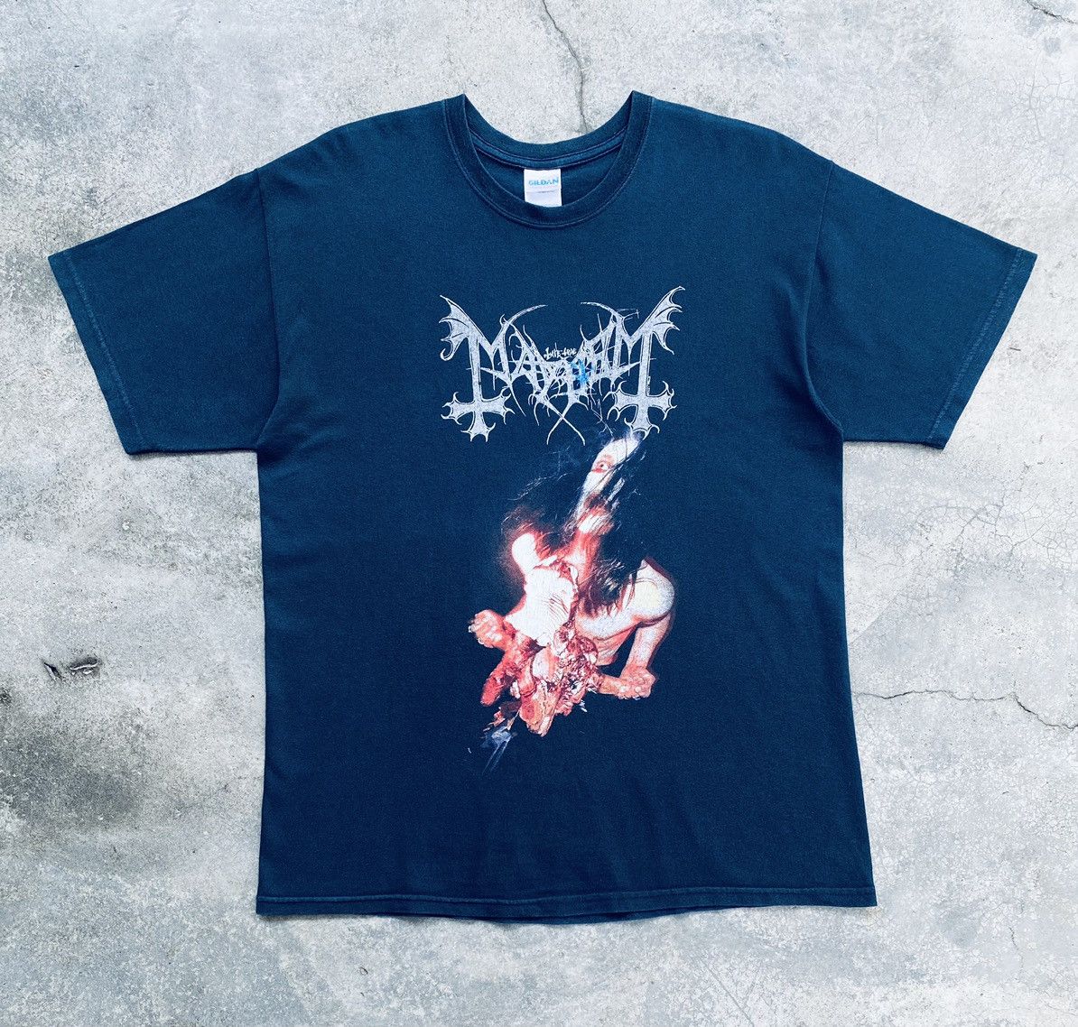 Band Tees Sick Vintage Mayhem Bischofswerda Metal Band tees Size US L / EU 52-54 / 3 - 1 Thumbnail