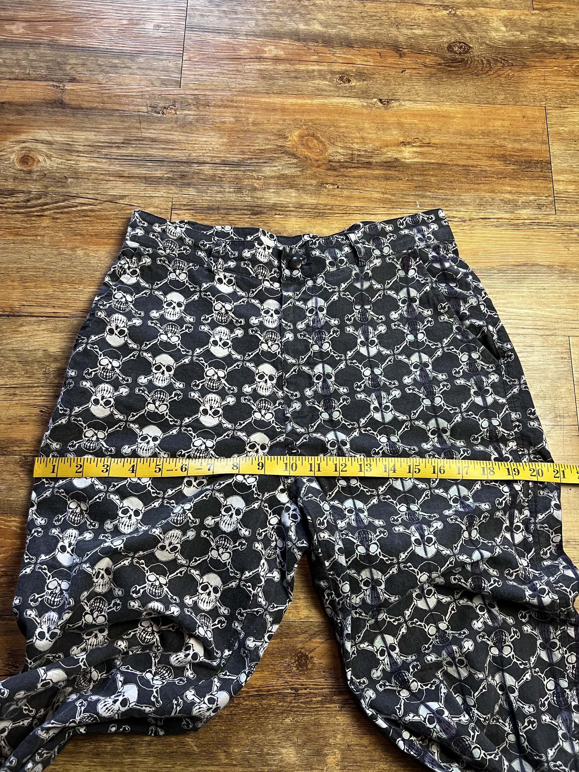 Life's a Beach RARE Vintage 1980's Life's A Beach Skull Print Pants Size US 32 / EU 48 - 7 Thumbnail