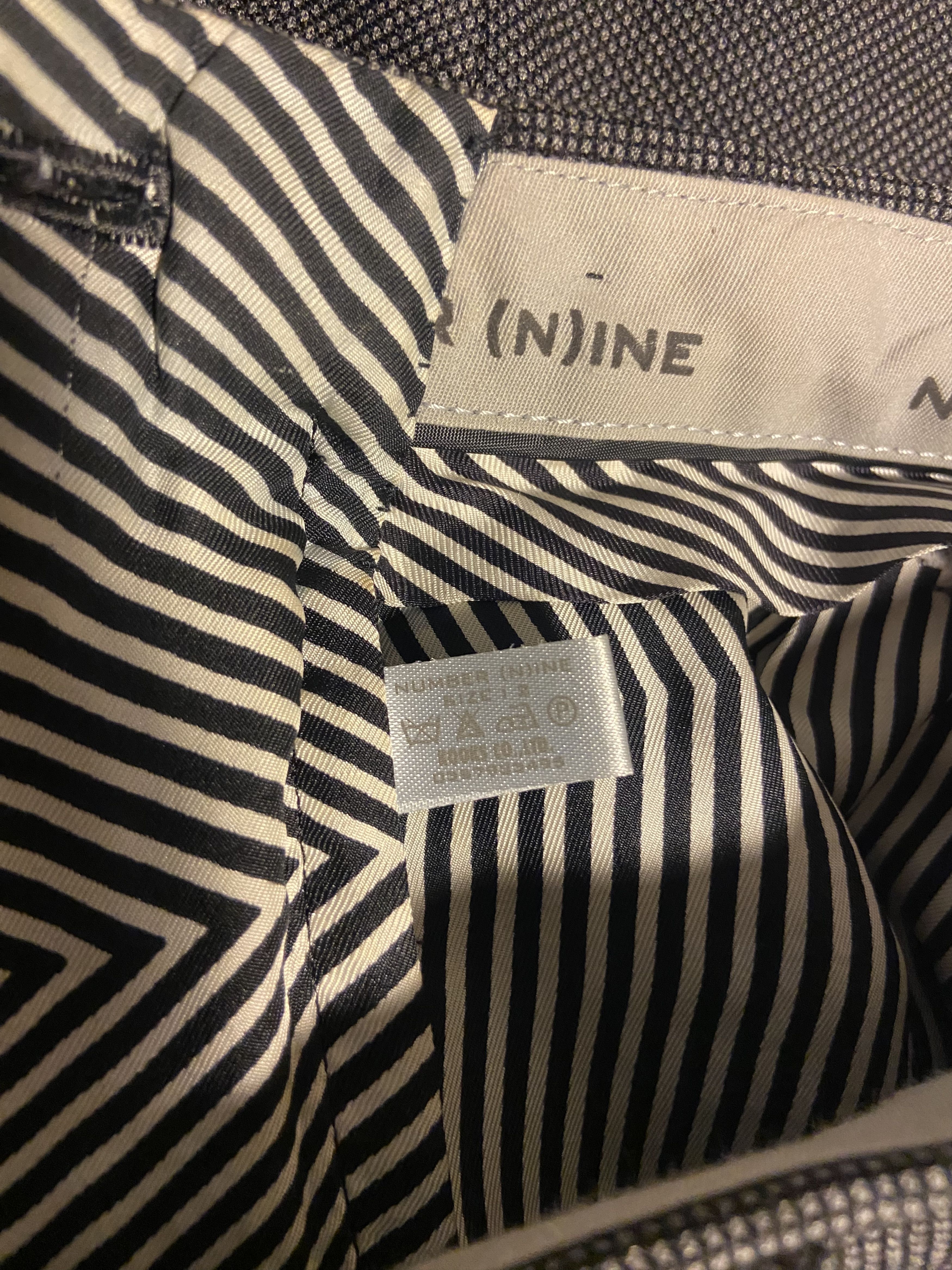 Number (N)ine Number (N)ine AW01 Double Pleated Slacks Size US 27 - 5 Thumbnail