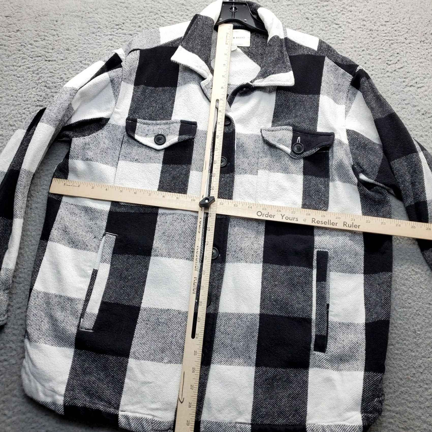 Lucky Brand Lucky Brand Shacket Womens Size M Multi Buffalo Plaid Soft Collared Button Front Shirt Women) Size M / US 6-8 / IT 42-44 - 3 Thumbnail
