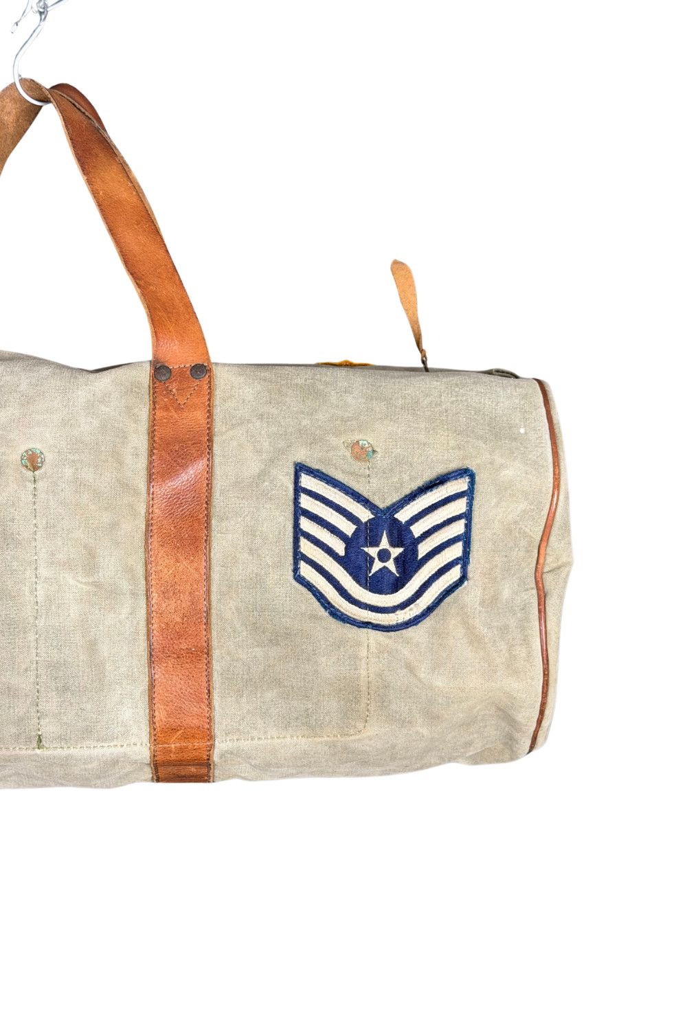 Polo Ralph Lauren RRL Double RL Handmade Italy Military Patch Canvas Leather Size ONE SIZE - 14 Thumbnail