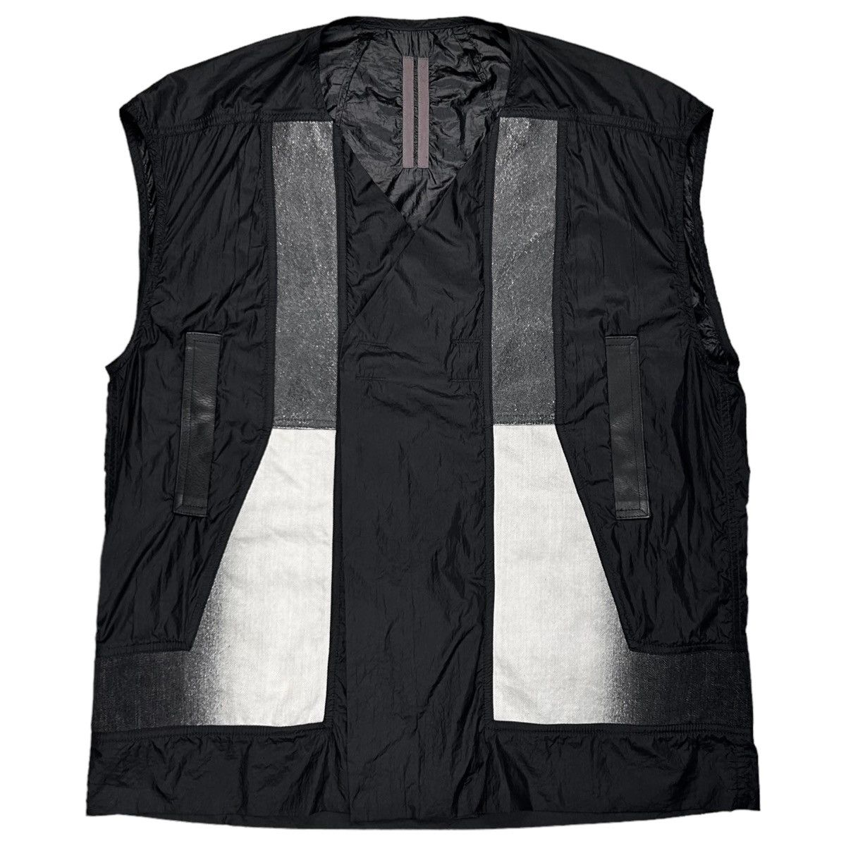 image of Rick Owens Drkshdw Contrast Panel Cyclops Vest - Ss16 in Black, Men's (Size XS)