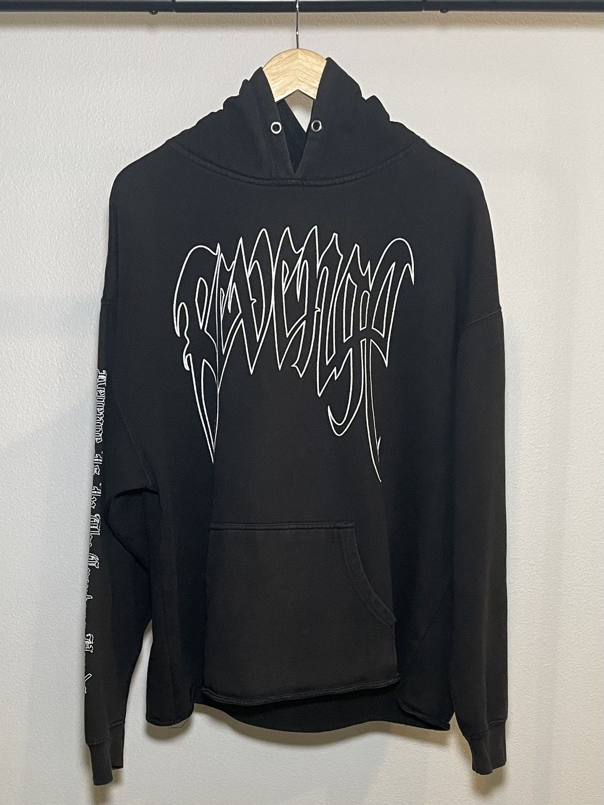 image of Revenge X Xxxtentacion Outline Kill Hoodie in Black, Men's (Size 2XL)