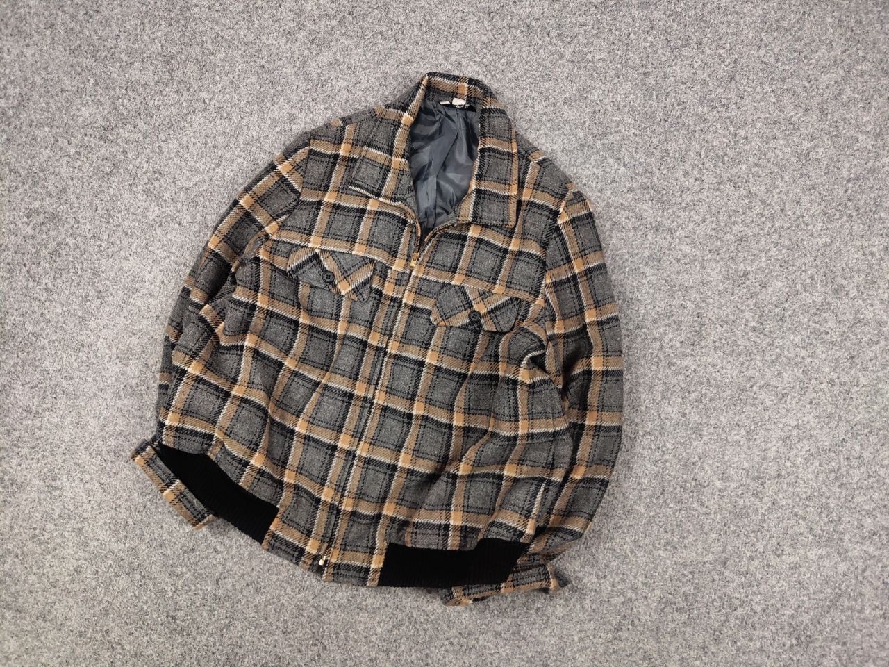 Japanese Brand Iris Japan Vintage 90's Wool Blend Check Cropped Jacket Size S / US 4 / IT 40 - 5 Thumbnail
