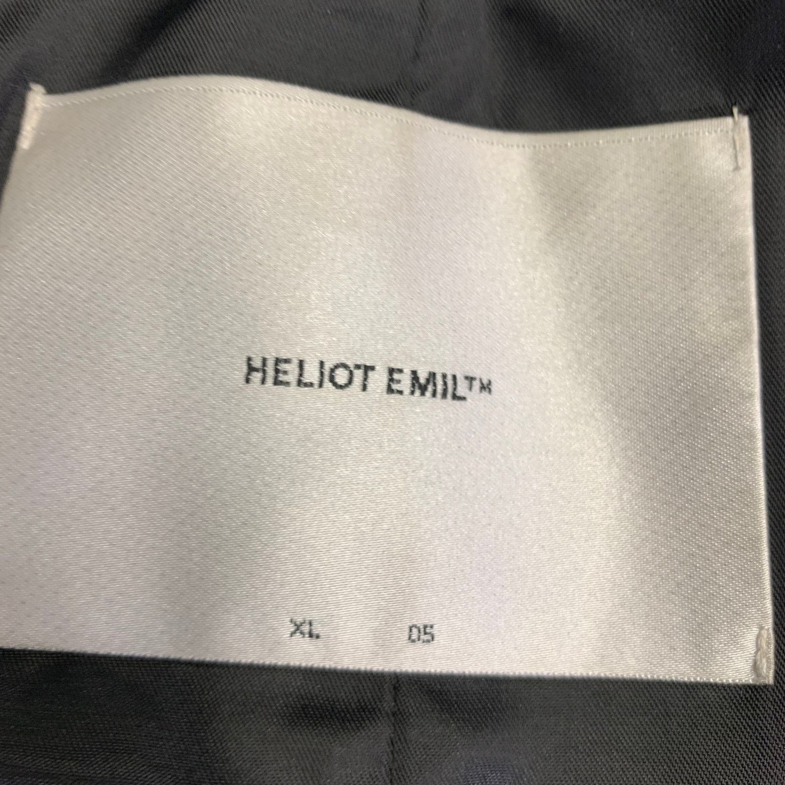 Heliot Emil Size XL Black Polyester Blend Open Back Sport Coat Size 46R - 7 Thumbnail