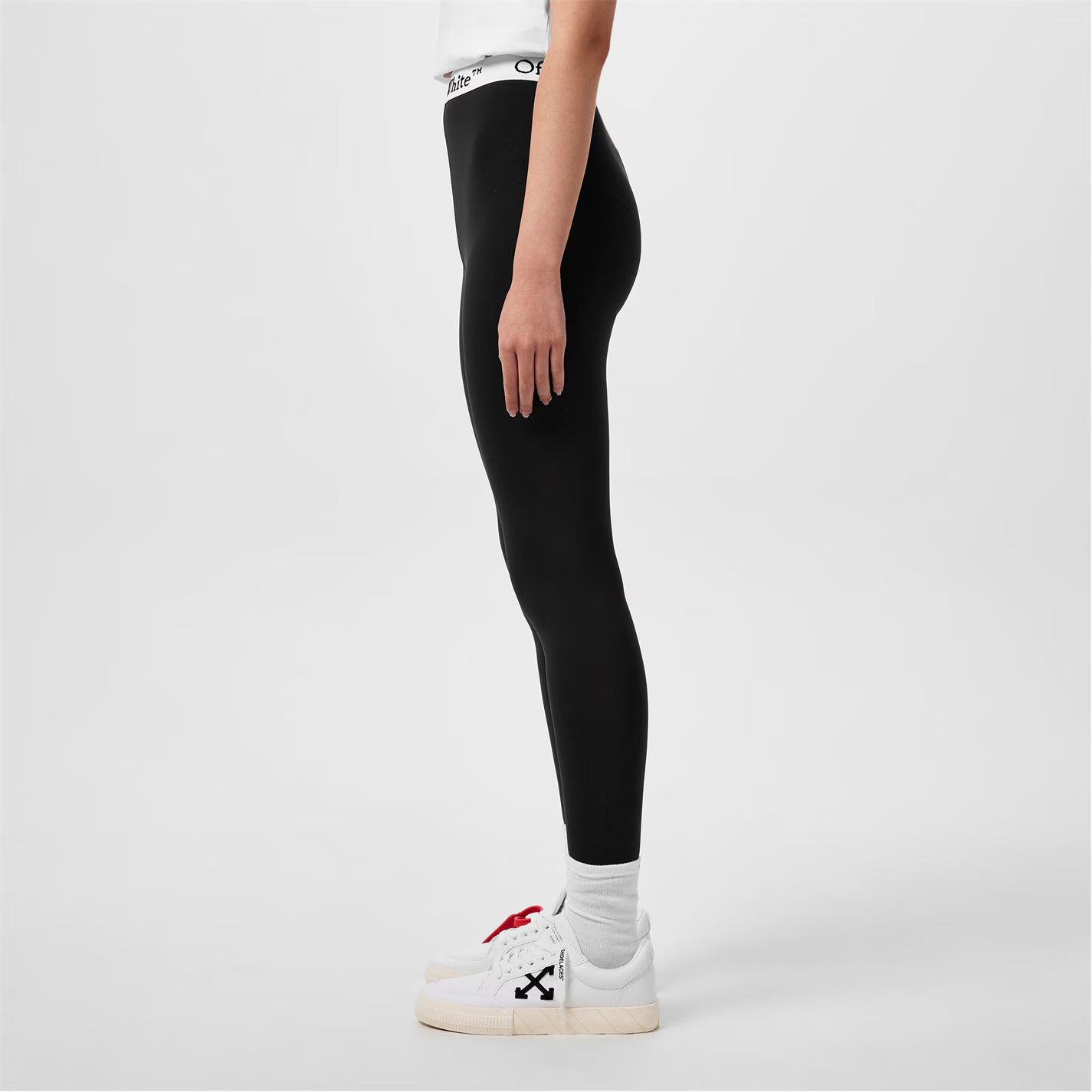 Off-White o1g2r1mq1224 Logo Legging in Black Size 25" / US 0 / IT 36 - 4 Thumbnail