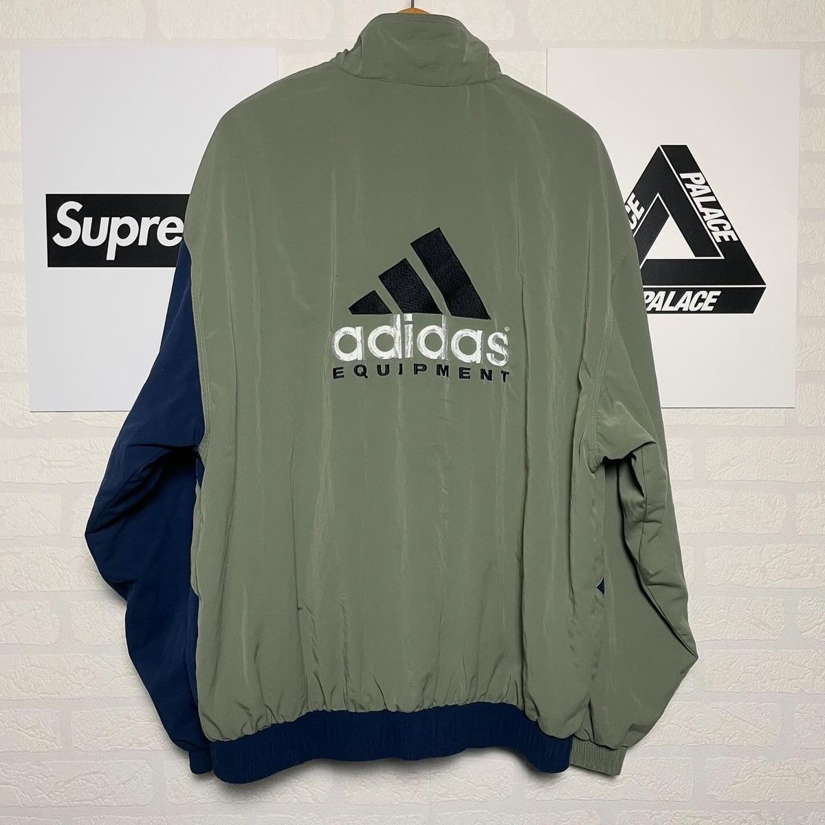 Adidas × Vintage Vintage Adidas Equipment Track Jacket Big Logo Sportswear Size US L / EU 52-54 / 3 - 2 Thumbnail