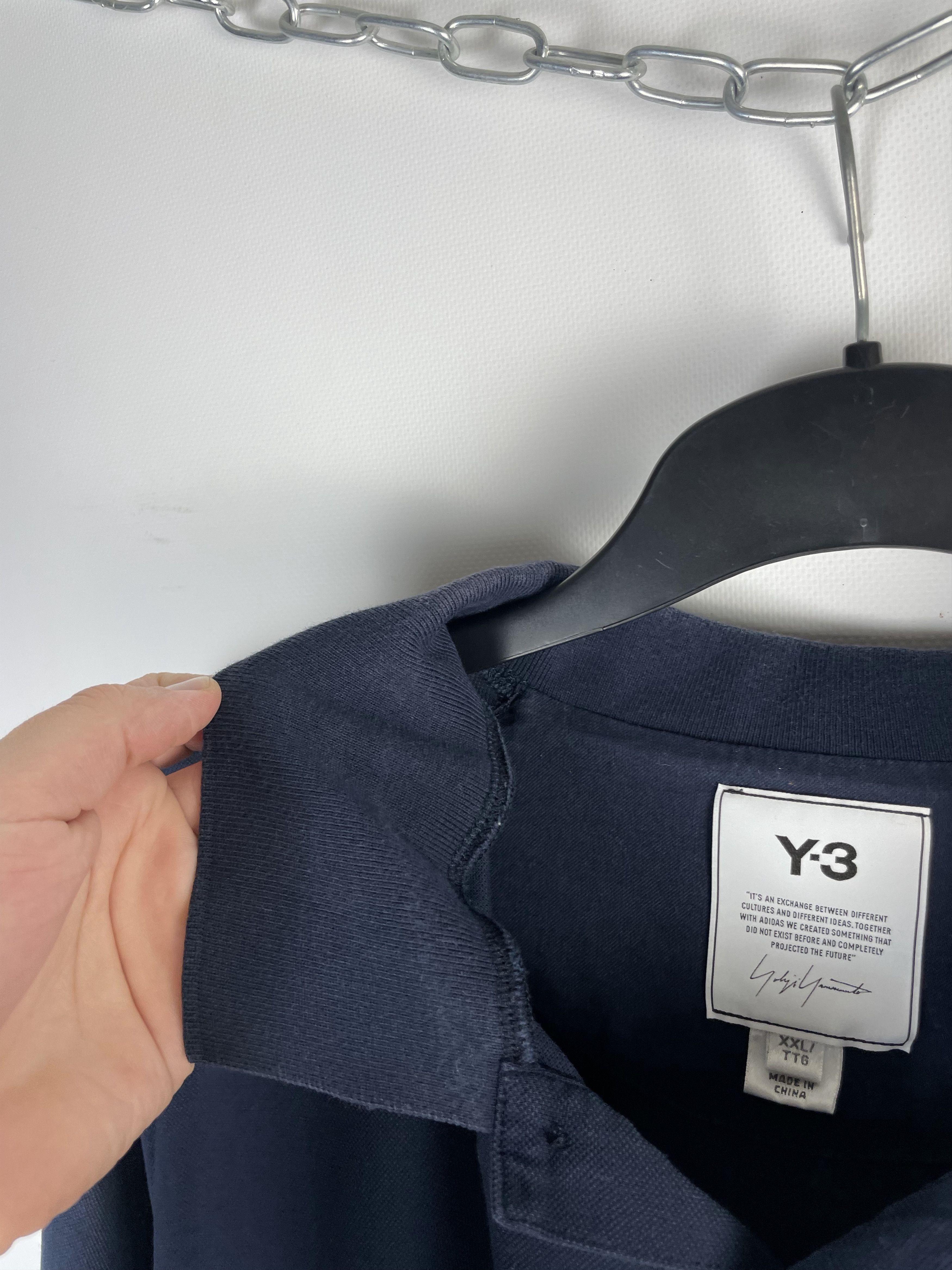 Adidas × Y-3 × Yohji Yamamoto Y-3 YOHJI YAMAMOTO ADIDAS POLO SHIRT Size US XXL / EU 58 / 5 - 6 Thumbnail