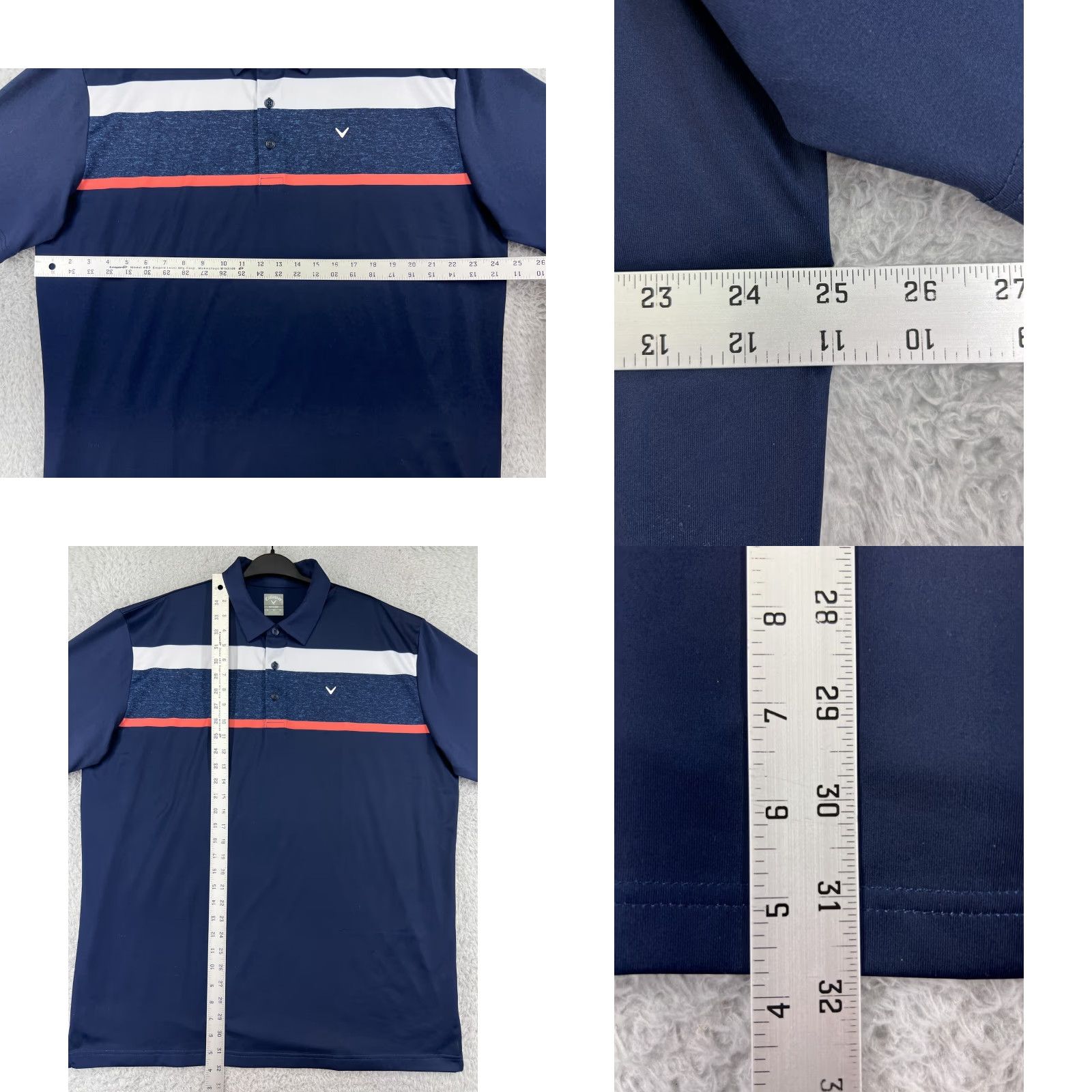 Callaway Callaway Polo Shirt Mens XL Blue Stripe Golf Polo Slim Fit Pol o Shirt Size US XL / EU 56 / 4 - 9 Thumbnail