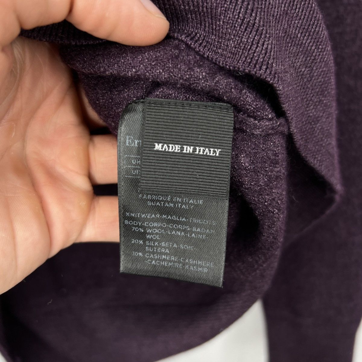 Ermenegildo Zegna Ermenegildo Zegna Wool Cashmere Sweater Jumper Size XS / US 0-2 / IT 36-38 - 5 Thumbnail