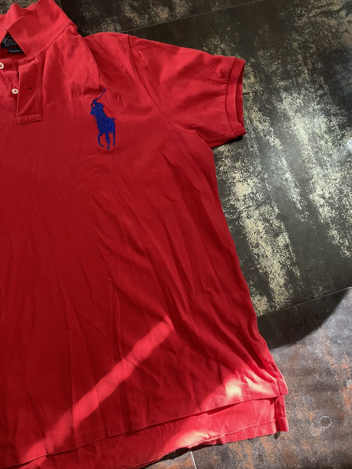 Polo Ralph Lauren × Vintage Polo Ralph Lauren Big Logo distressed rugby polo Size US XXL / EU 58 / 5 - 3 Thumbnail
