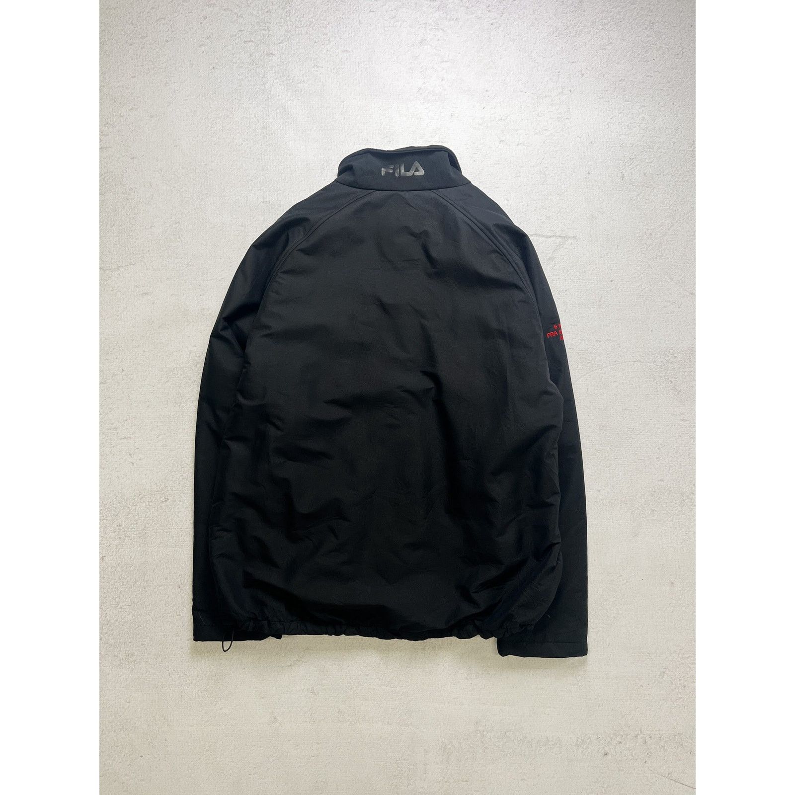 Fila Vintage 00s Fila Black Lightweight Jacket - Men's 3XL Size US XXL / EU 58 / 5 - 2 Thumbnail