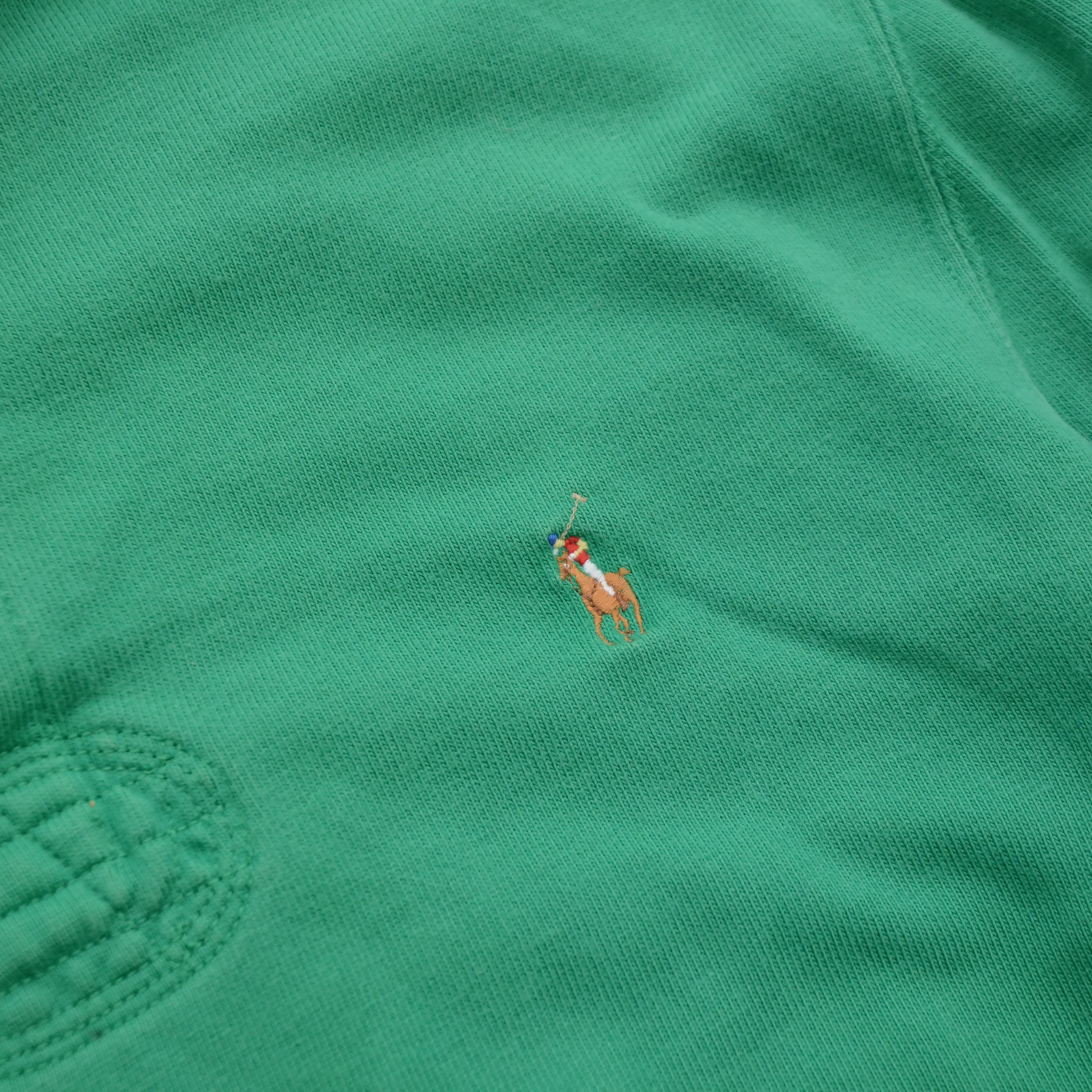 Polo Ralph Lauren Vintage Polo Ralph Lauren Long Sleeve Rugby Shirt Green Rare Size US L / EU 52-54 / 3 - 7 Thumbnail