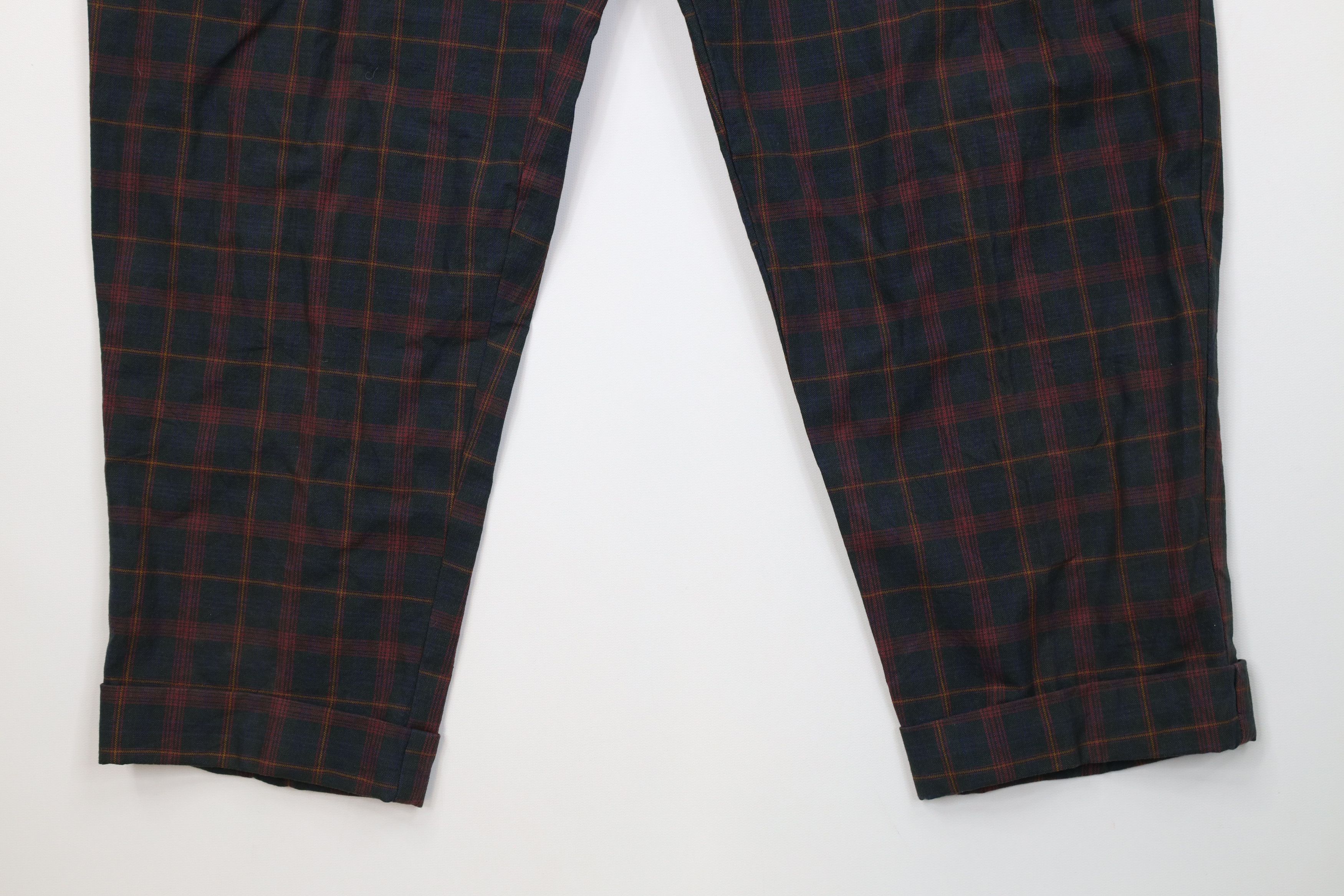 Gap Vintage 90s Gap Tapered Leg Chino Pants Trousers Plaid Size 36" / US 14 / IT 50 - 4 Thumbnail