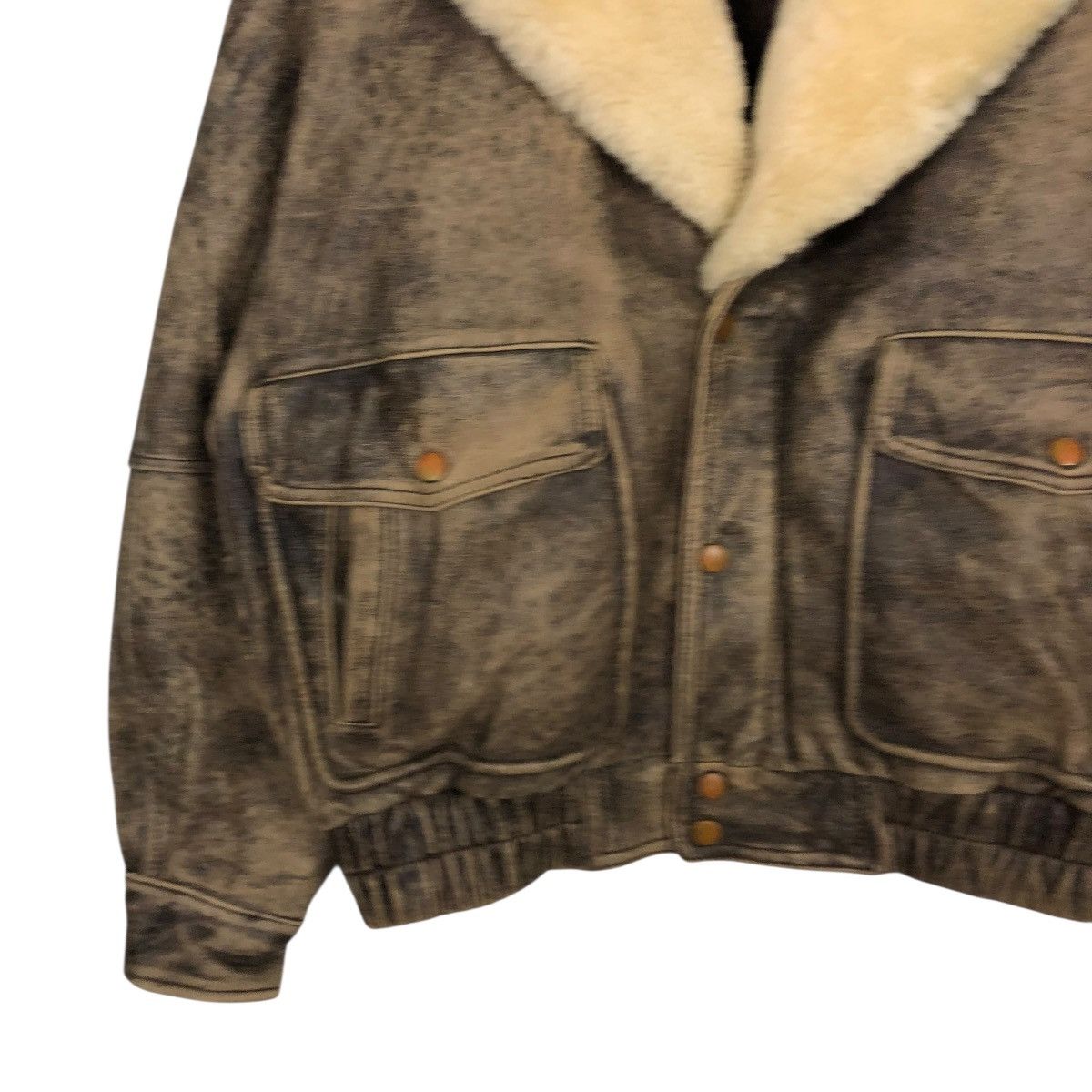 Genuine Leather 🔥VINTAGE BIKER LEATHER JACKET UNBRANDED ISSEY MIYAKE Size US M / EU 48-50 / 2 - 6 Thumbnail