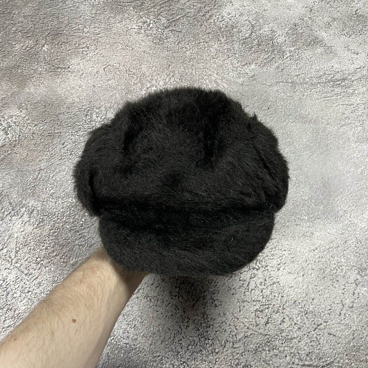 Vintage Vintage 90s Black Mohair Beanie Ushanka Grunge Alt Washed OS Size ONE SIZE - 2 Thumbnail
