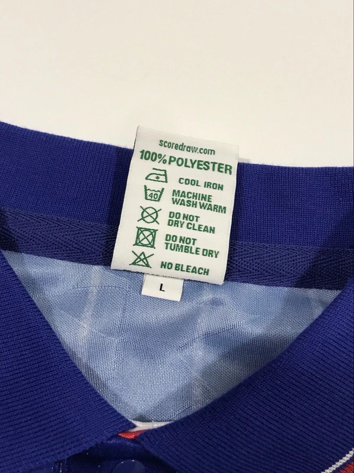 Chelsea Soccer Chelsea 1990-91 Home Football Shirt Score Draw Retro Jersey Size US L / EU 52-54 / 3 - 7 Thumbnail