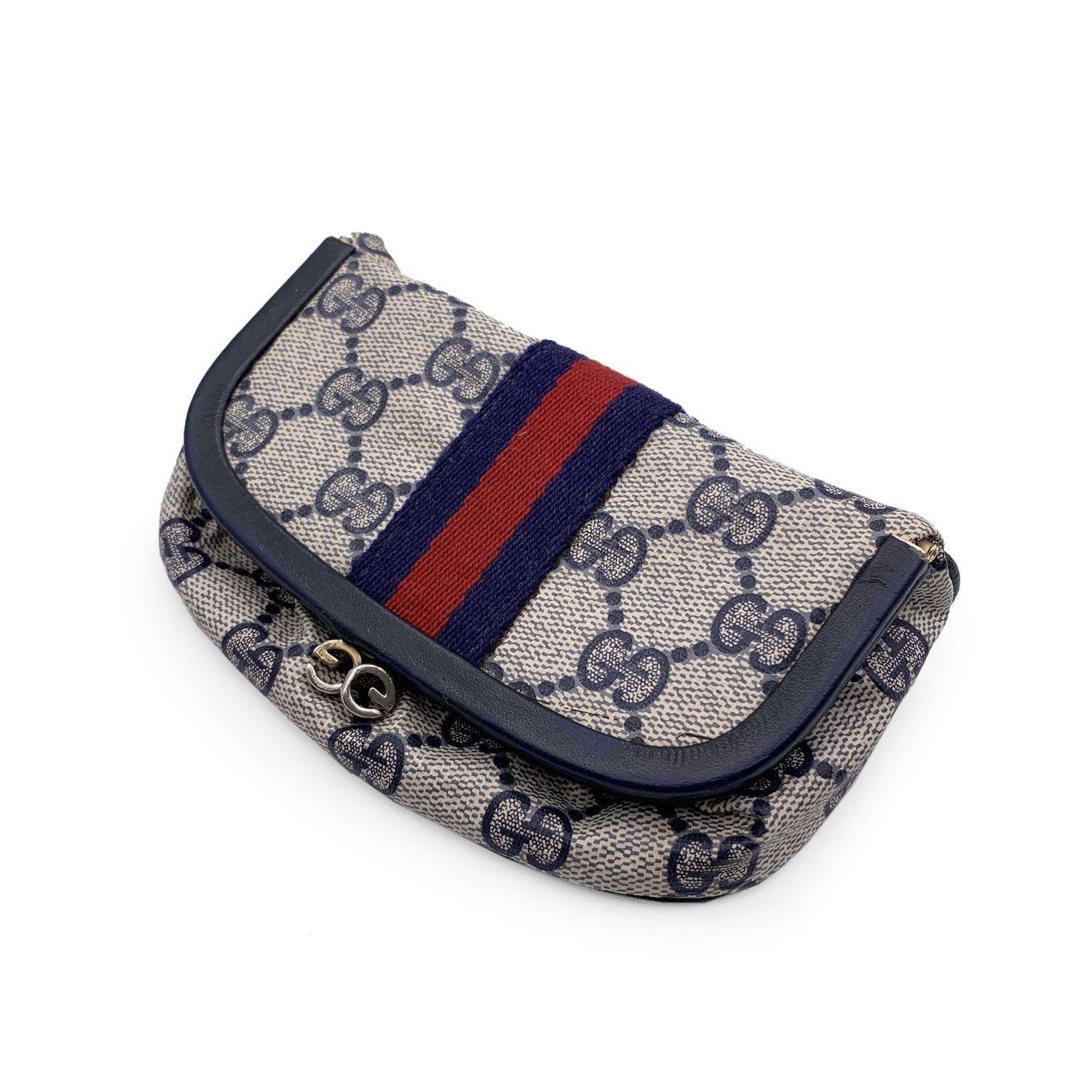 image of Gucci Gucci Clutch Bag Vintage N.a in Blue, Women's
