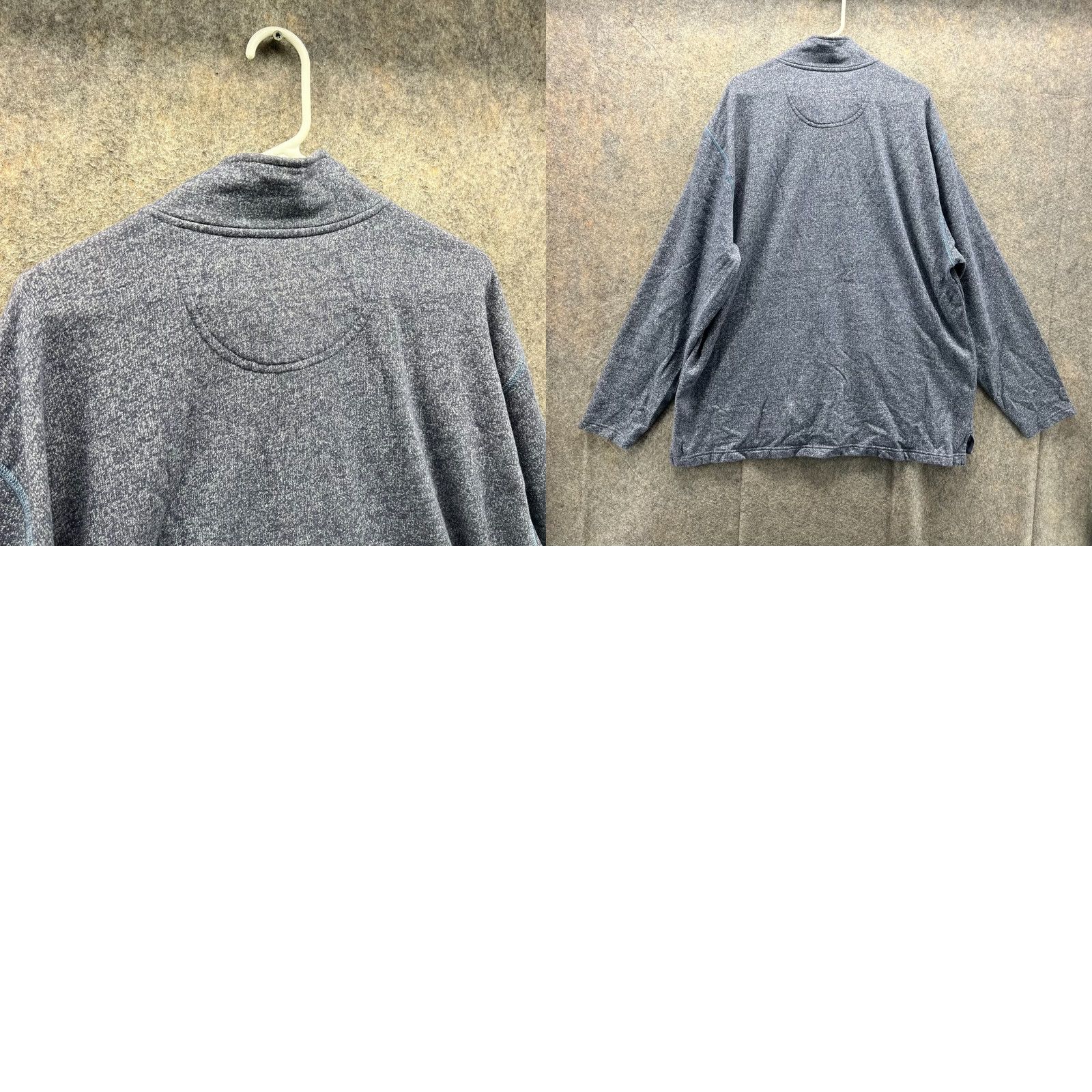 Izod VINTAGE Izod Sweater Men 2XL Blue Pullover 1/4 Zip Fleece Classic Logo Knit Shirt Size US XXL / EU 58 / 5 - 9 Thumbnail