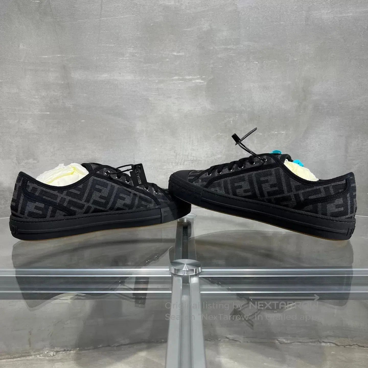Fendi Black Low-Top Sneakers Size 9. Size US 9 / EU 42 - 4 Thumbnail