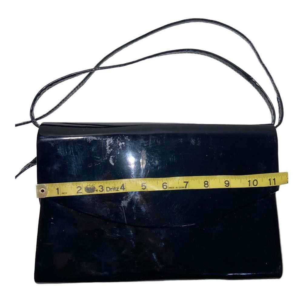 Designer Patent Faux Leather Clutch/Hand Bag Size ONE SIZE - 3 Thumbnail