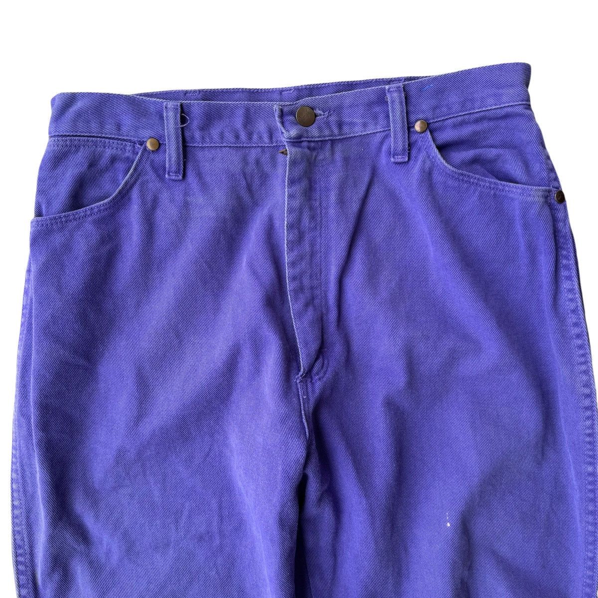 Vintage × Wrangler 90s WRANGLER STRAIGHT LEG PURPLE WASHED JEANS PANTS VINTAGE Size US 32 / EU 48 - 11 Thumbnail